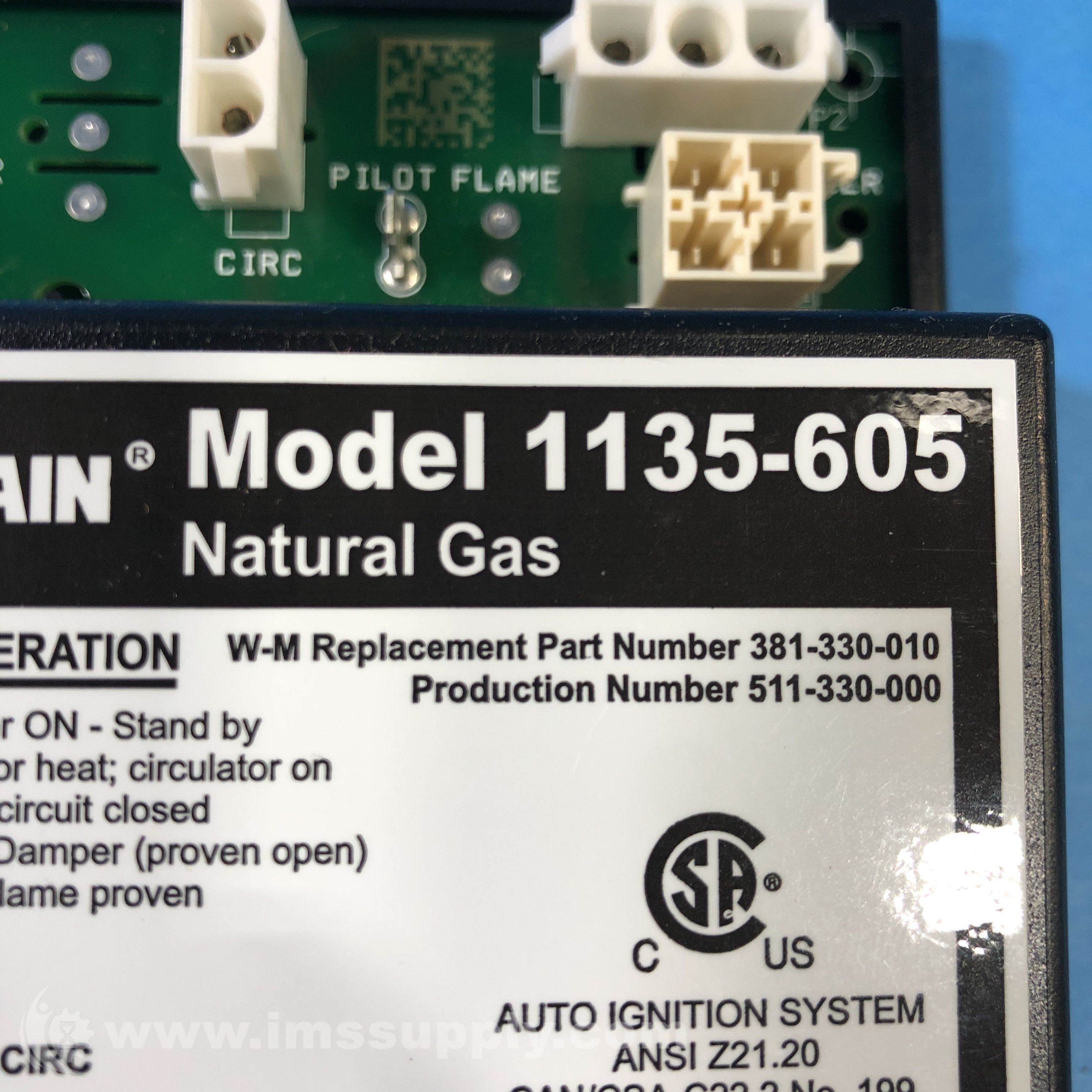 Weil Mclain 1135605 Ignition Control Module IMS Supply