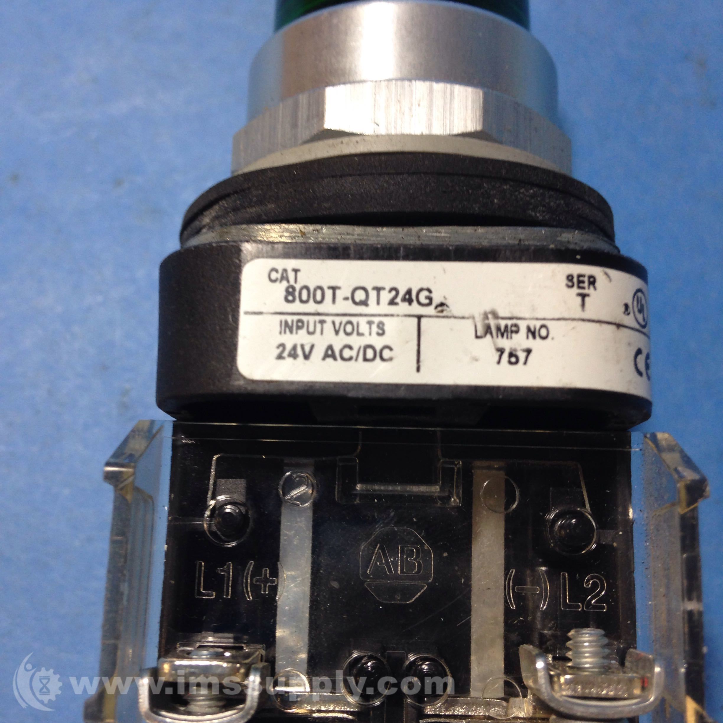 Allen Bradley 800TQT24G 30MM Pilot Light 800T PB IMS Supply