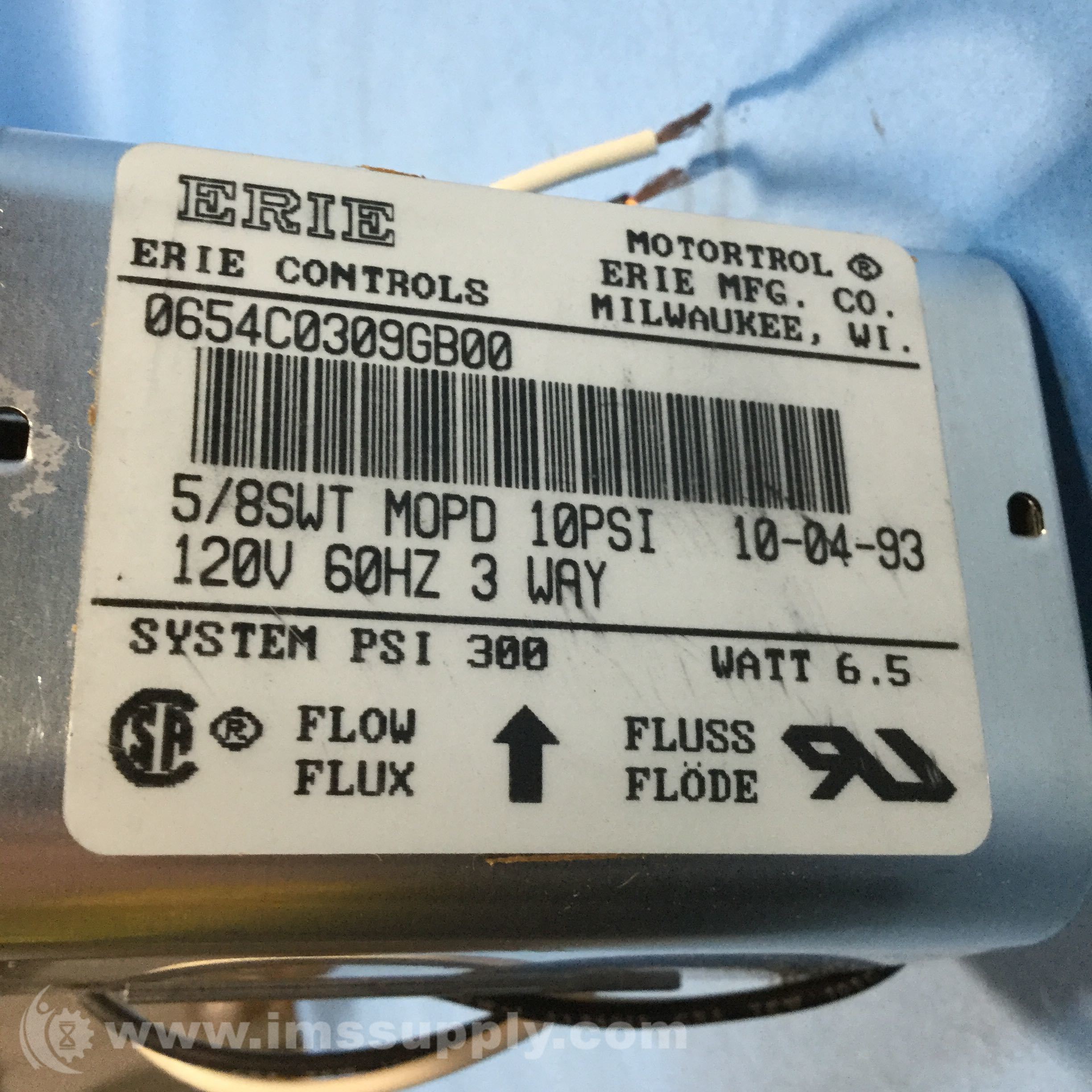 Business & Industrial HVAC Business ERIE MOTORTROL 3 WAY VALVE