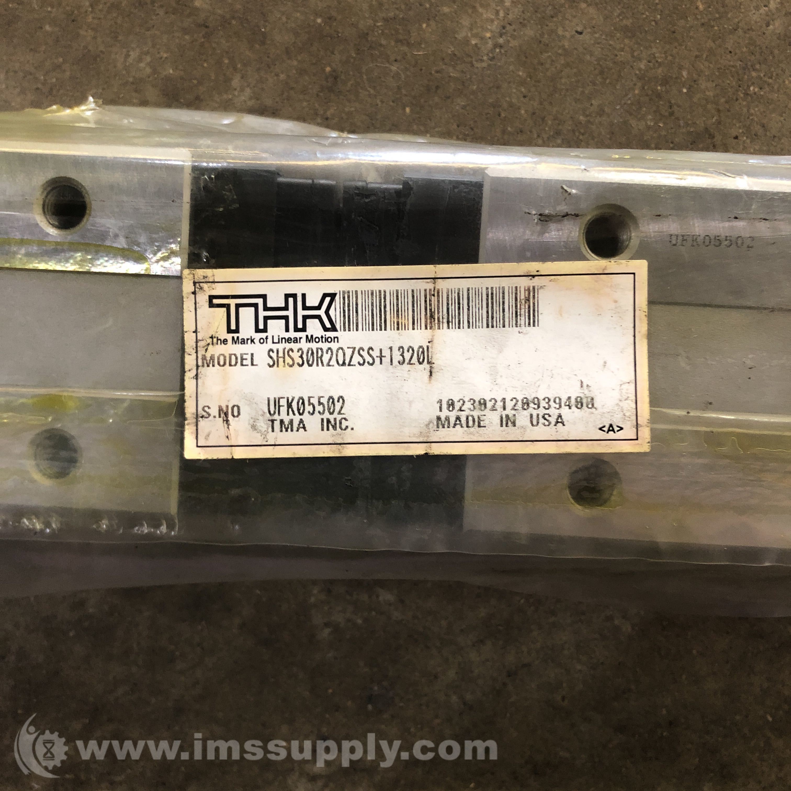 THK SHS30R2QZSS+1320L Linear Rail and (2) Guide Rails - IMS Supply