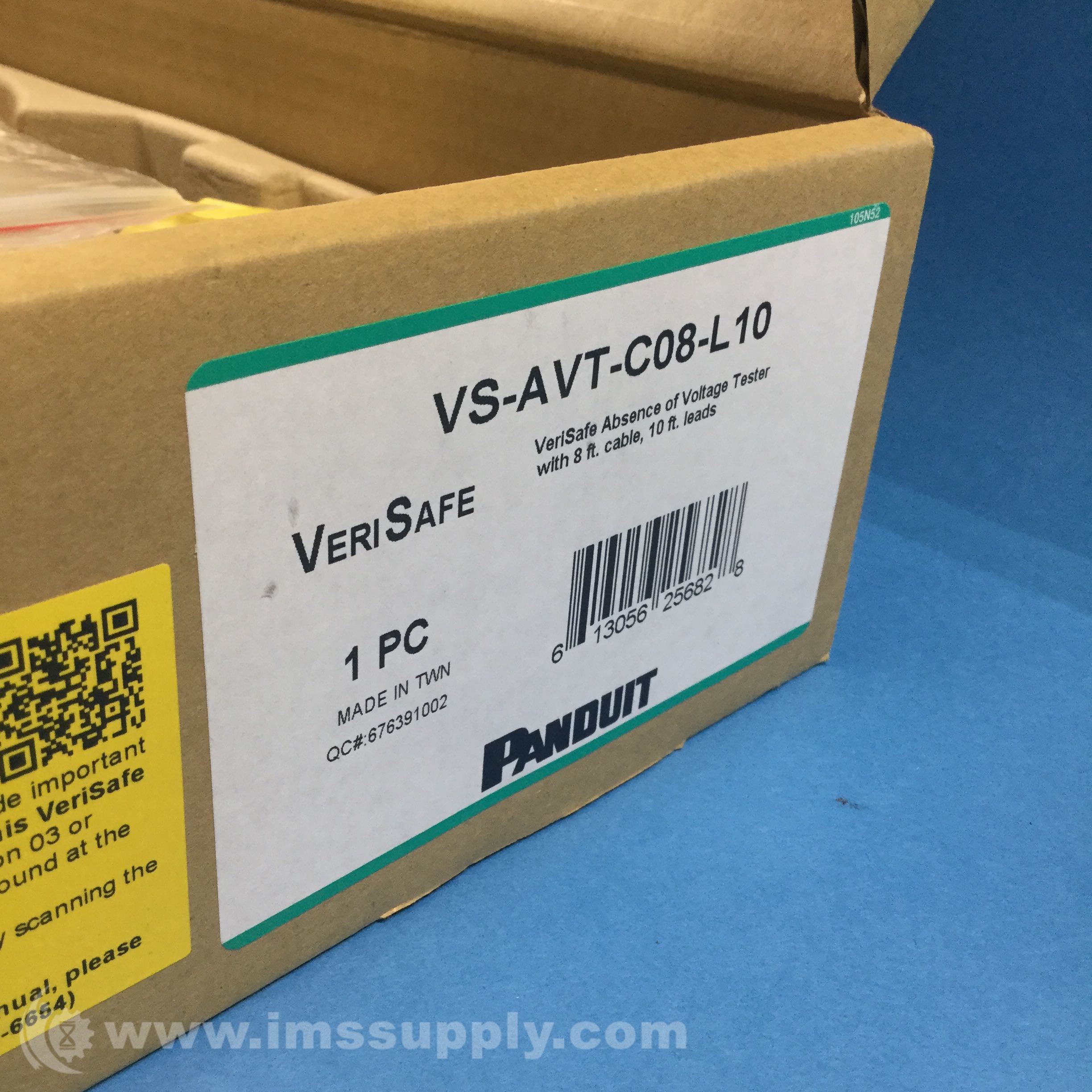 Panduit VSAVTC08L10 Voltage Tester, 8ft, 600V, 0 °C, 60 °C IMS Supply