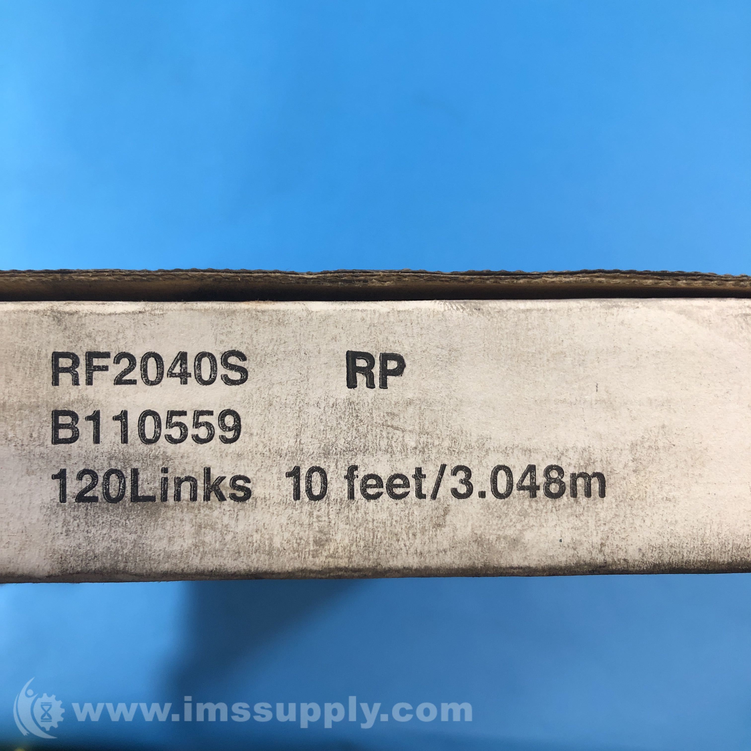 Tsubaki RF2040S 10 Feet Double Pitch Roller Chain - IMS Supply