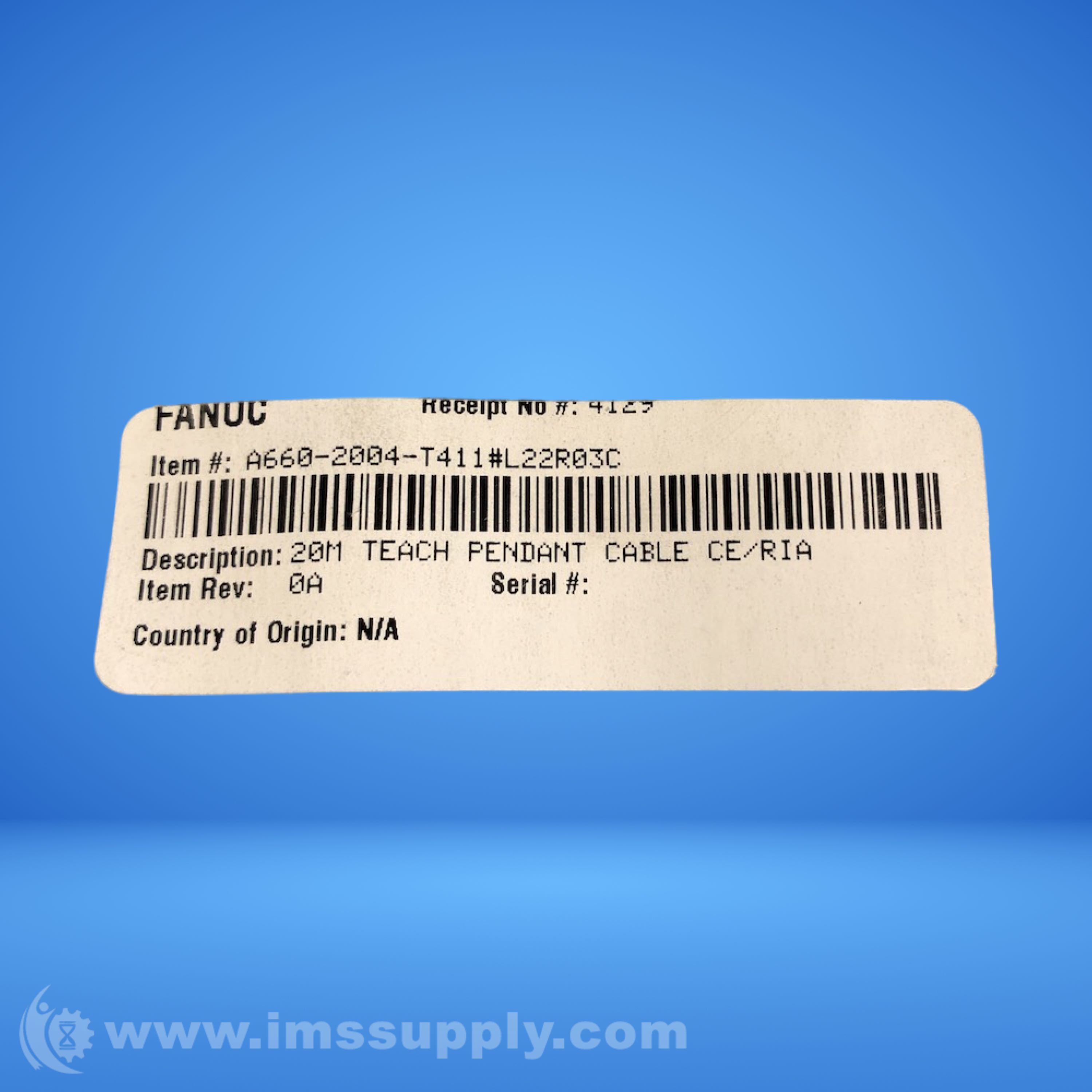 Câble De 12 Mètres Pour Pendant D'enseignement Robot - Réf. A660-2004-T411#L12R03C - Neuf
