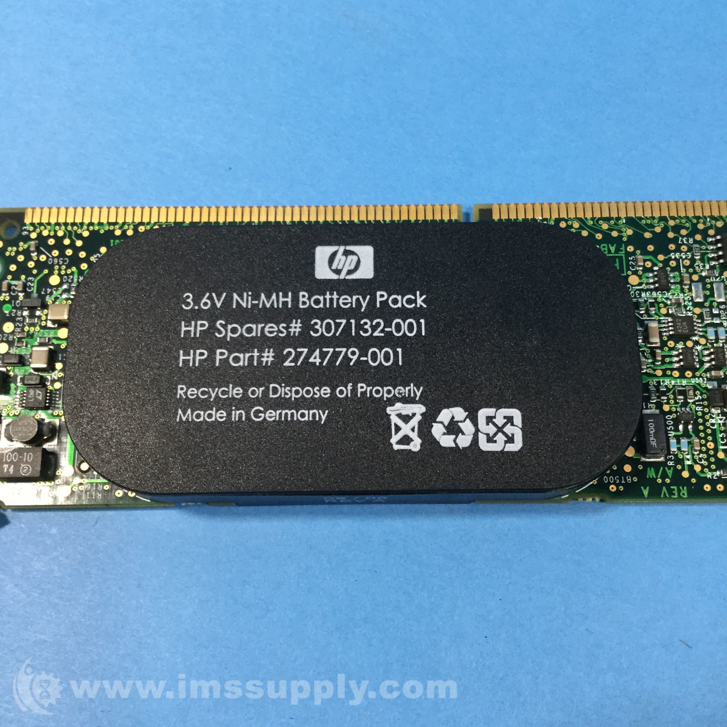HP 274779-001 3.6V NI-MH 500MAH Battery For Smart Array 641/642 - IMS ...