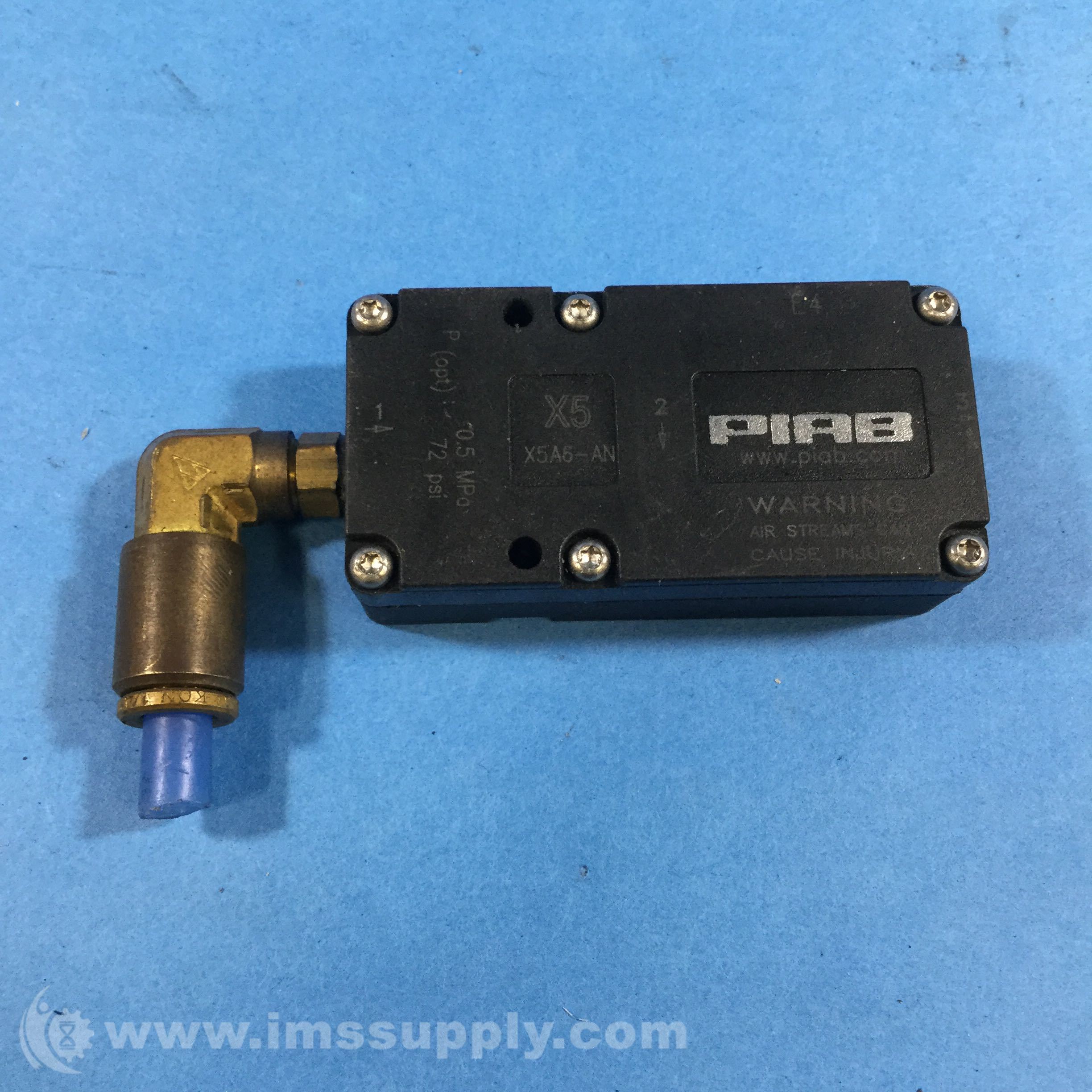 Piab Vacuum Products X5A6AN Vacuum Pump Mini IMS Supply