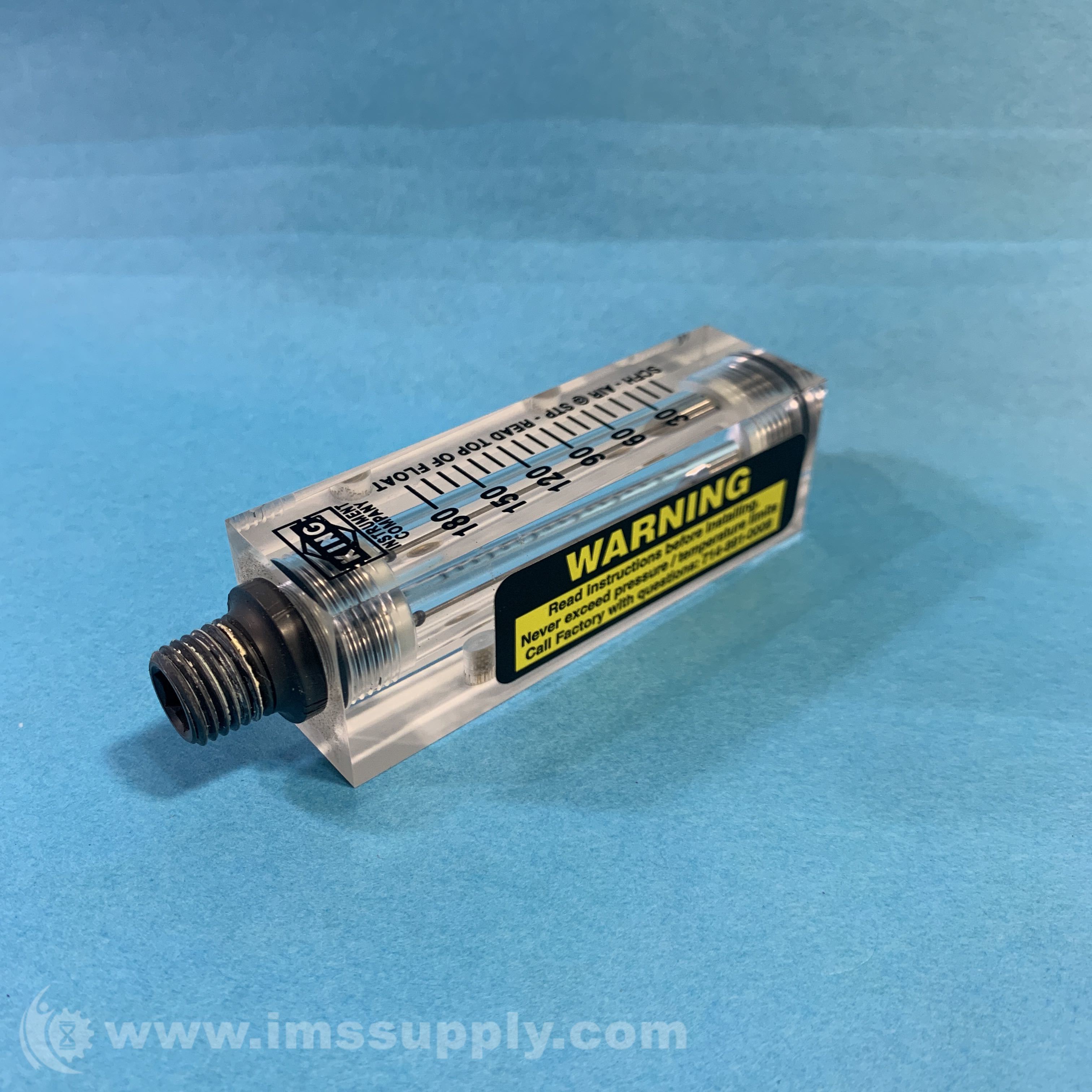 King Instrument 7510212A15 1/4 Inch Port, Acrylic - IMS Supply
