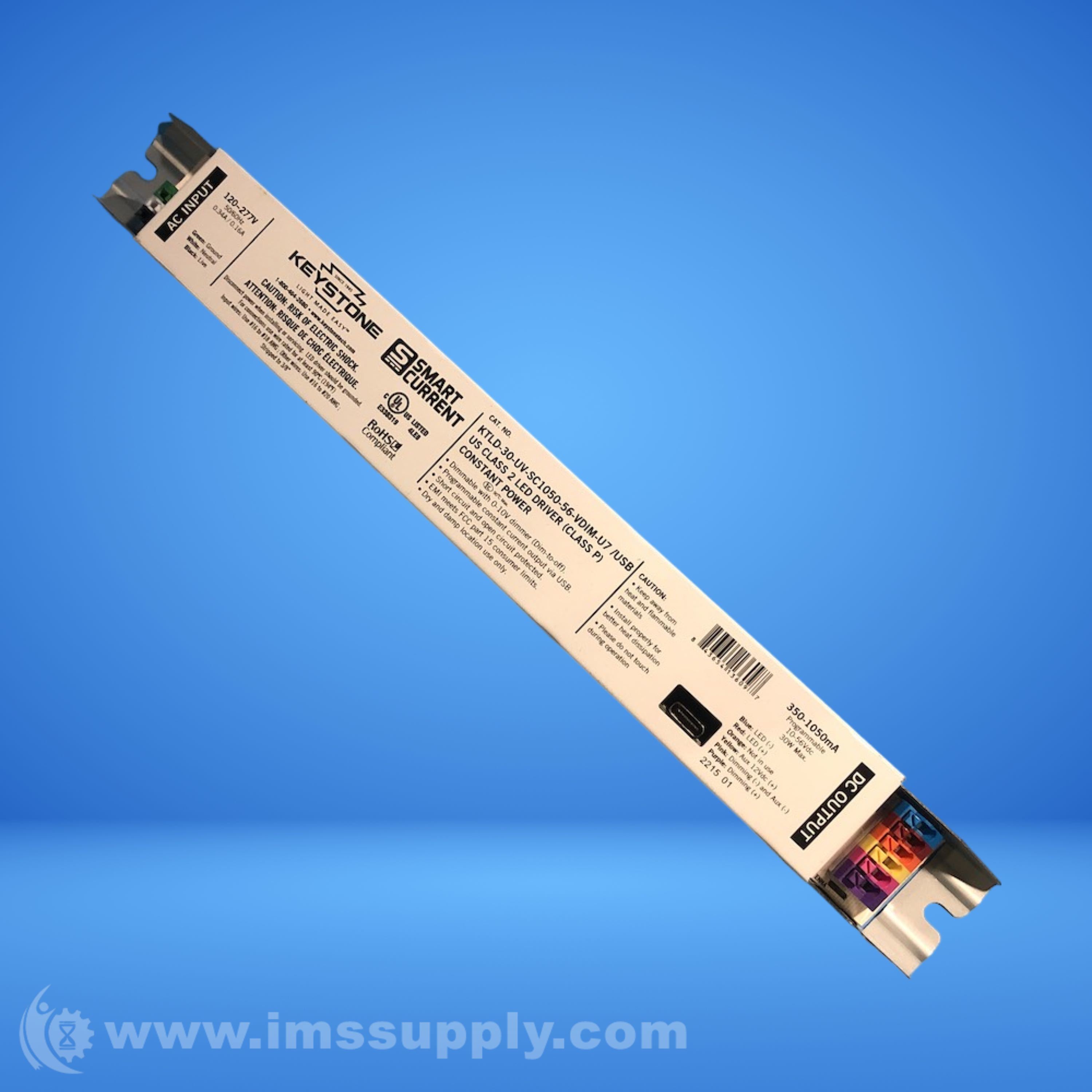 Keystone KTLD-30-UV-SC1050-56-VDIM-U7/USB Programmable LED Driver - IMS ...