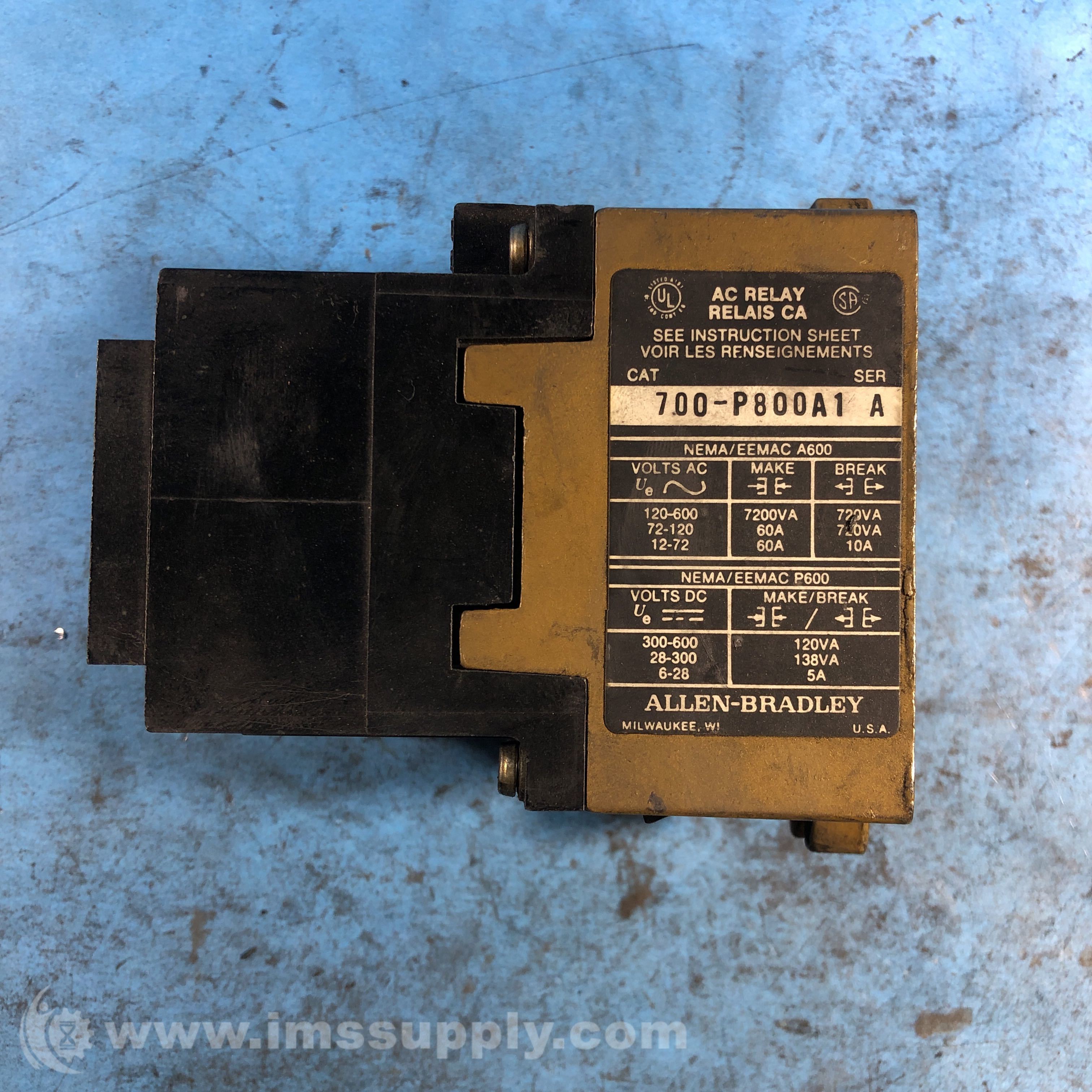 Allen Bradley 700-P800A1 A - IMS Supply