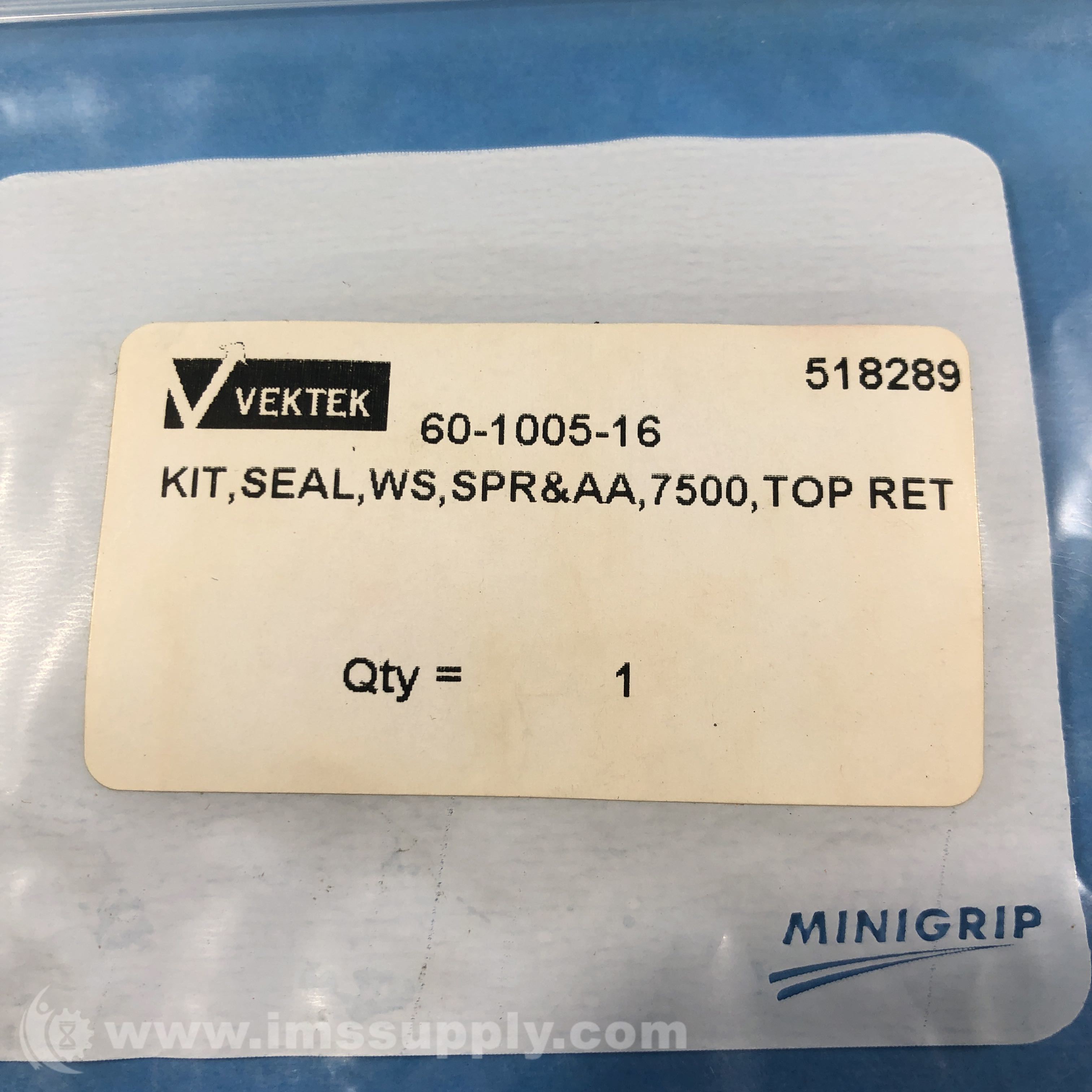 Details about   Vektek 60-1501-18 Seal Kit 