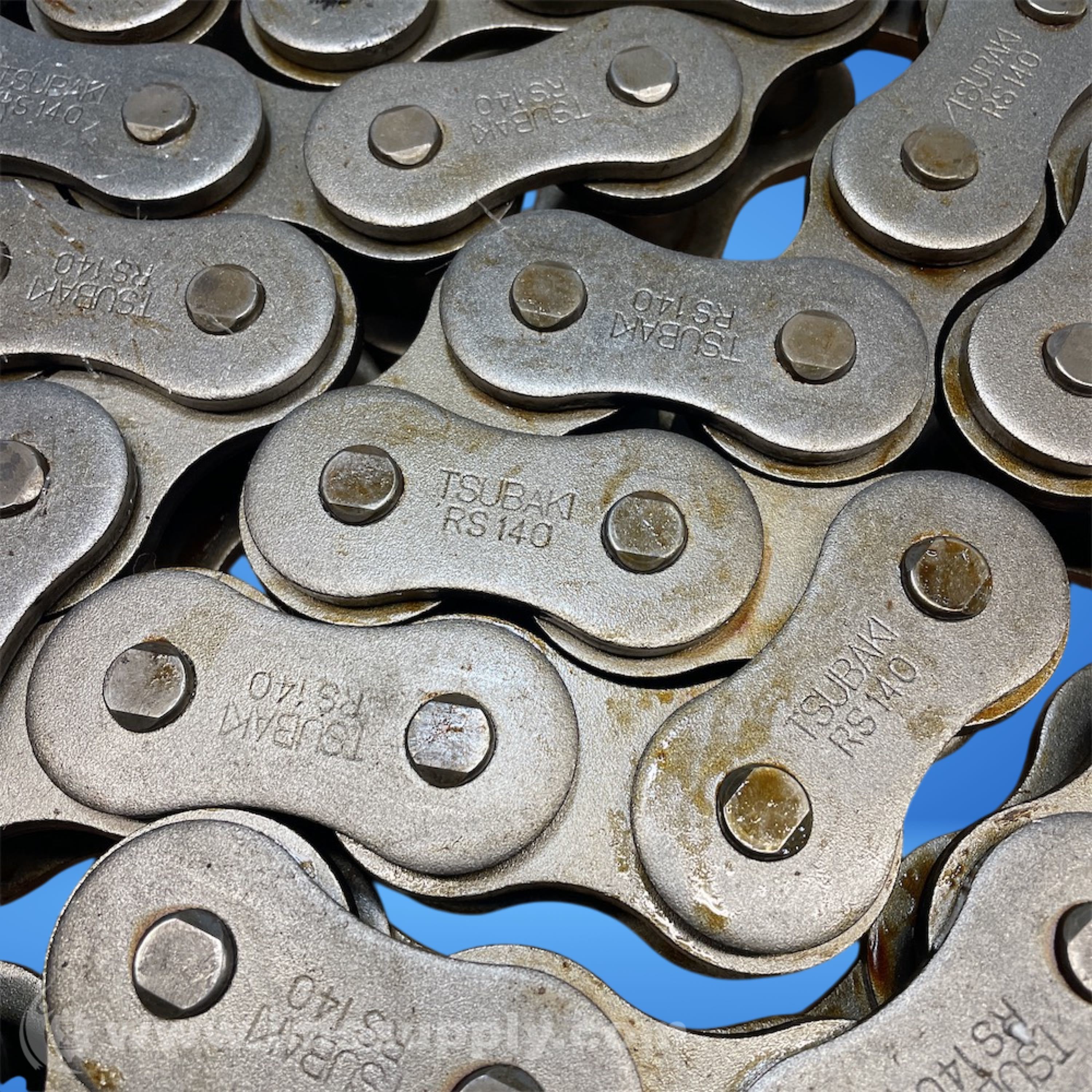 Tsubaki Chain Co. RS 140 RIV Length 10 ft Roller Chain - IMS Supply