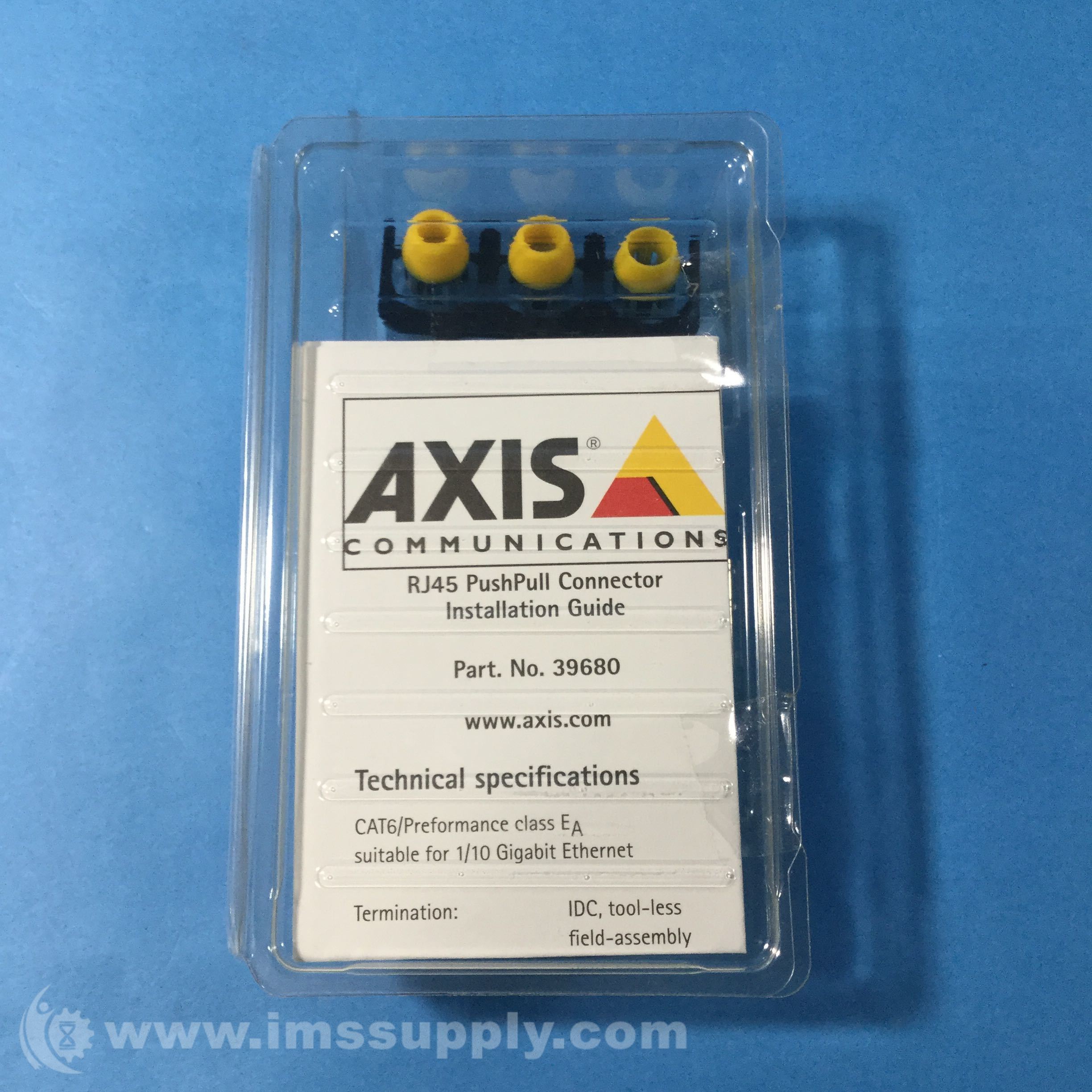 Axis rj45 top push pull connector
