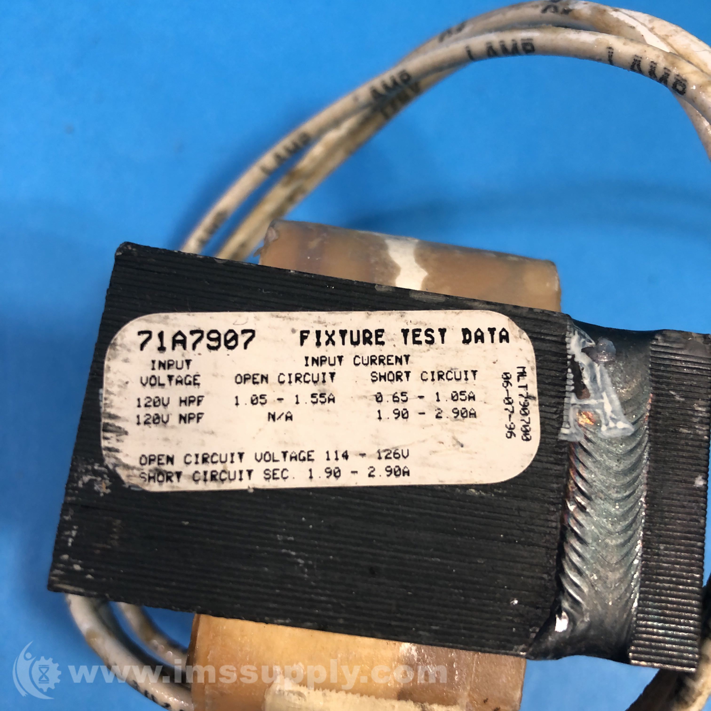Advance Transformer Co. 71A7907 70W HPS Ballast Transformer