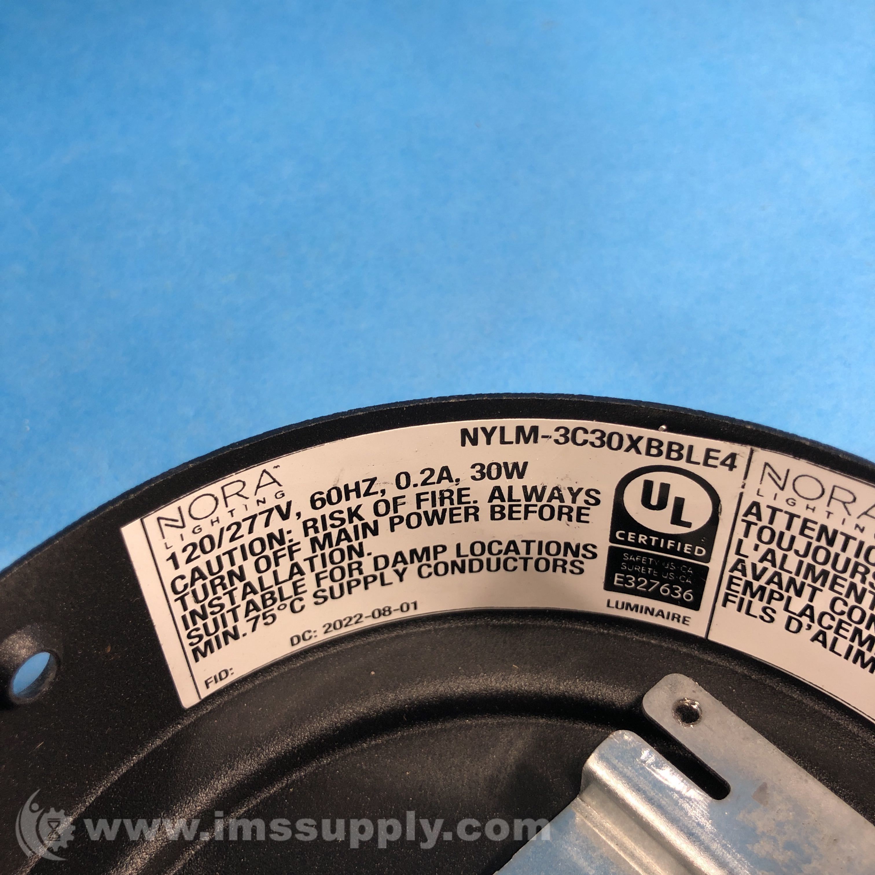 Nora Lighting NYLM3C30XBBLE4 3 Inch Pendant IMS Supply