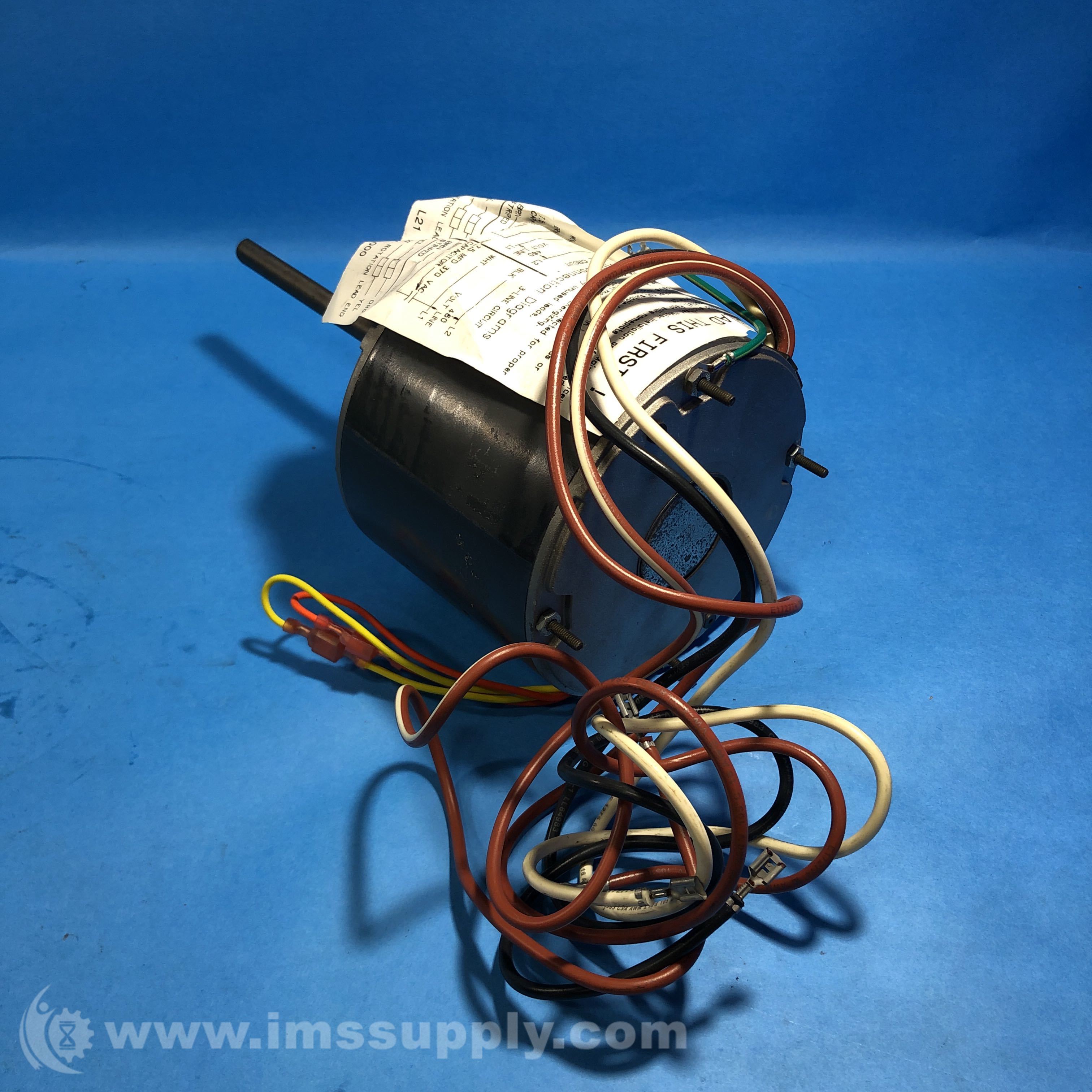 Emerson K55HXTDS-8457 Motor, HP 1/4, Volt 460, RPM 1075 - IMS Supply