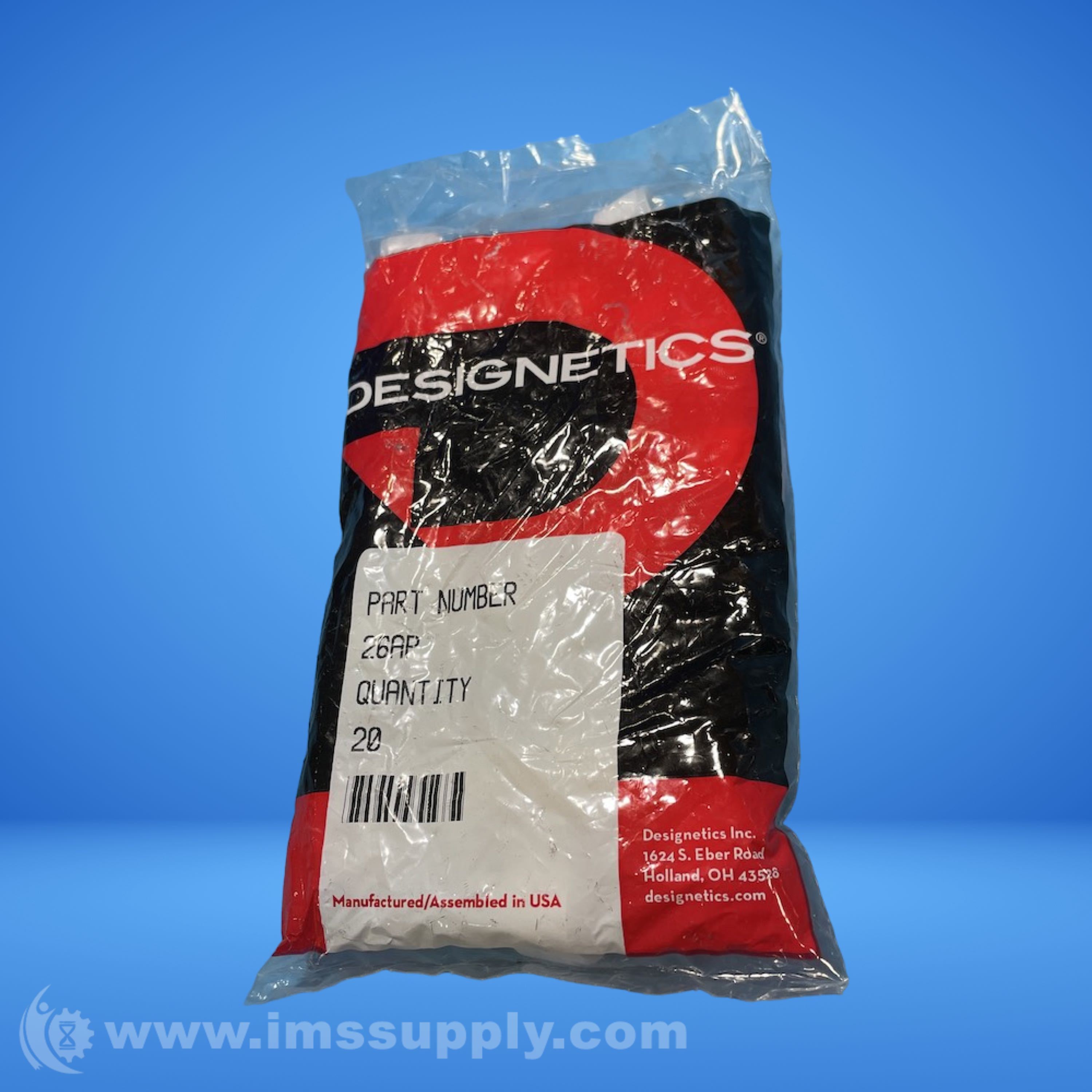 DESIGNETICS 26AP Flat Brush Applicator Bag of 20 - IMS Supply