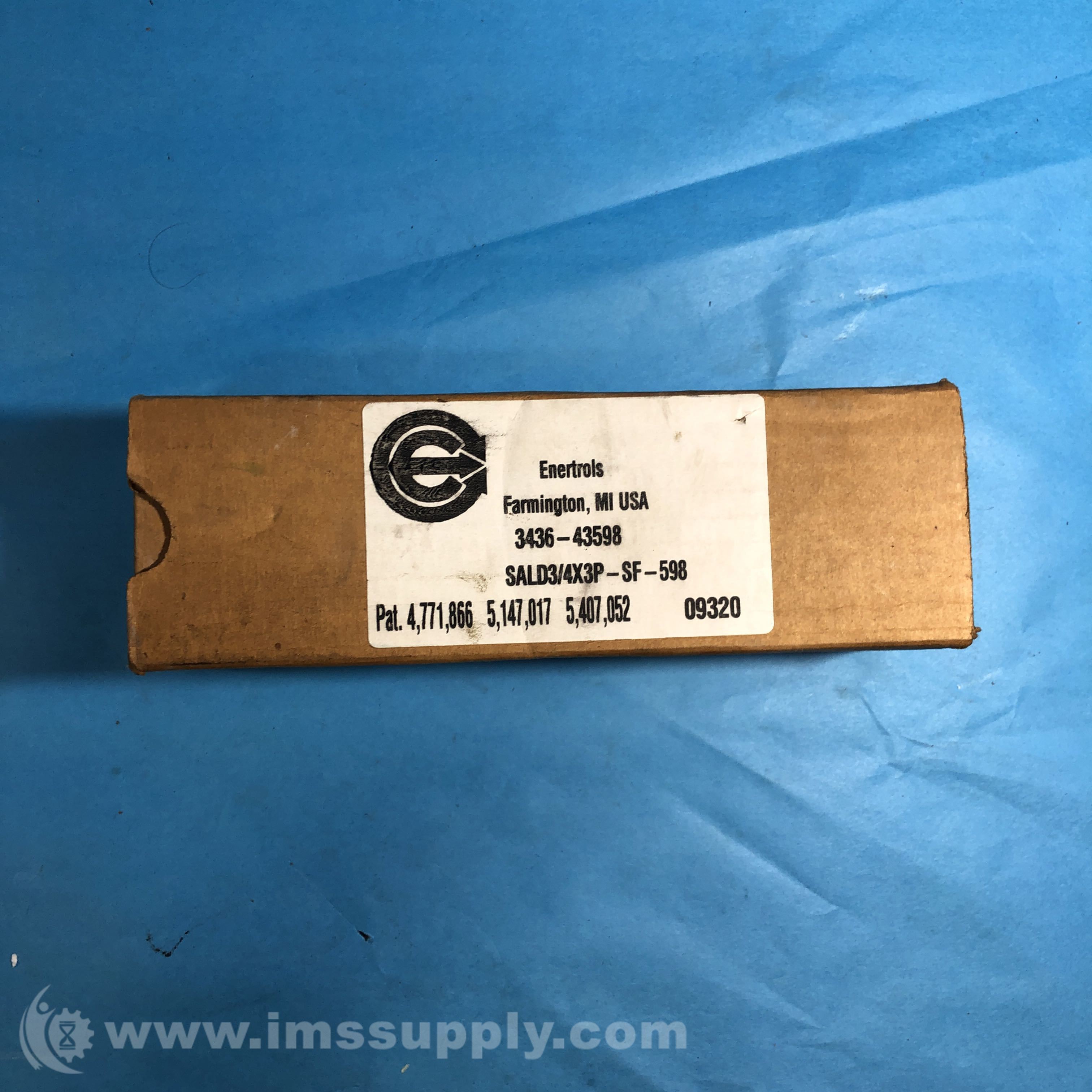 Enertrols SALD3/4X3PSF598 Adjustable Shock Absorber IMS Supply