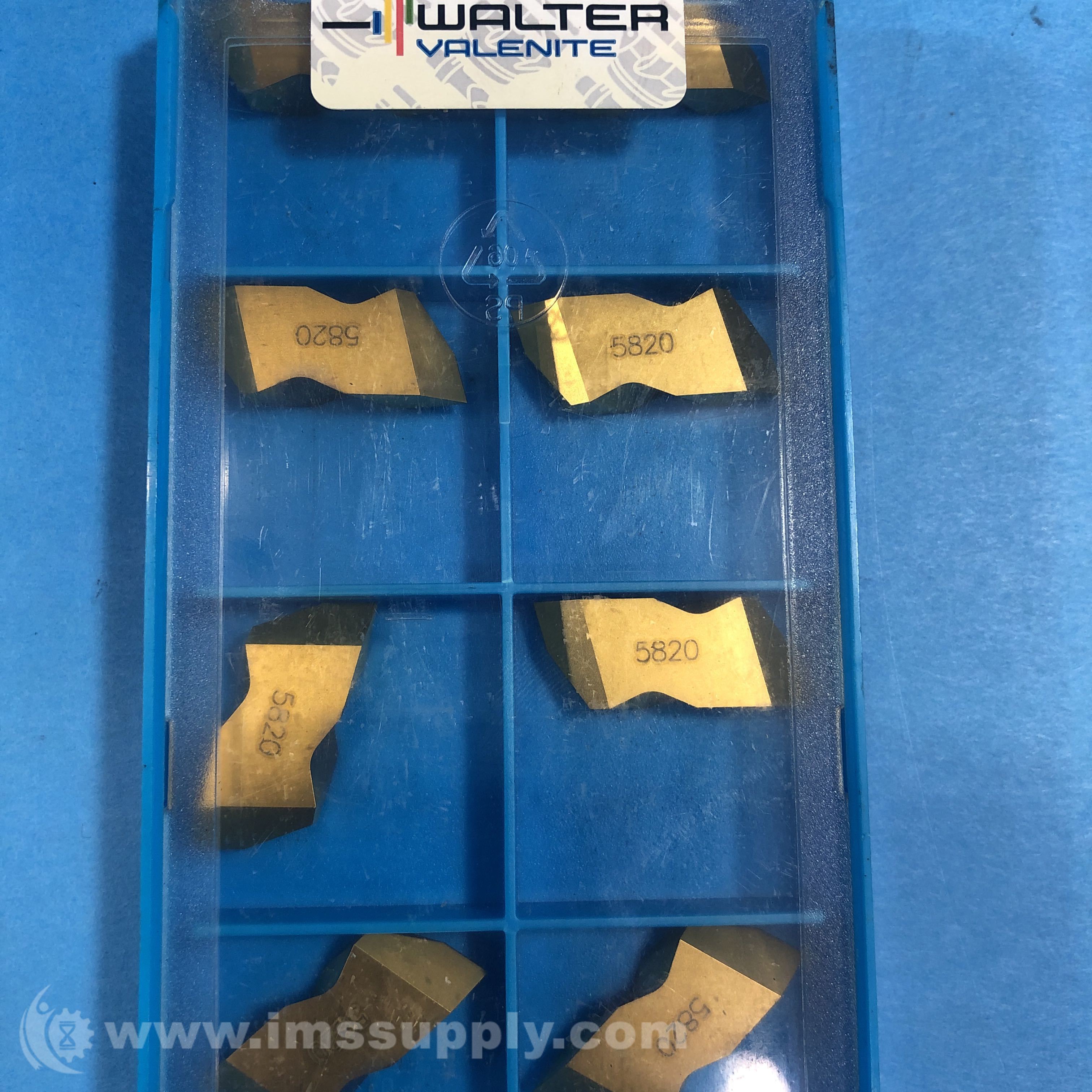 WalterValenite VLT 3R 5820 Pack of 10 VLoc Threading Insert IMS Supply