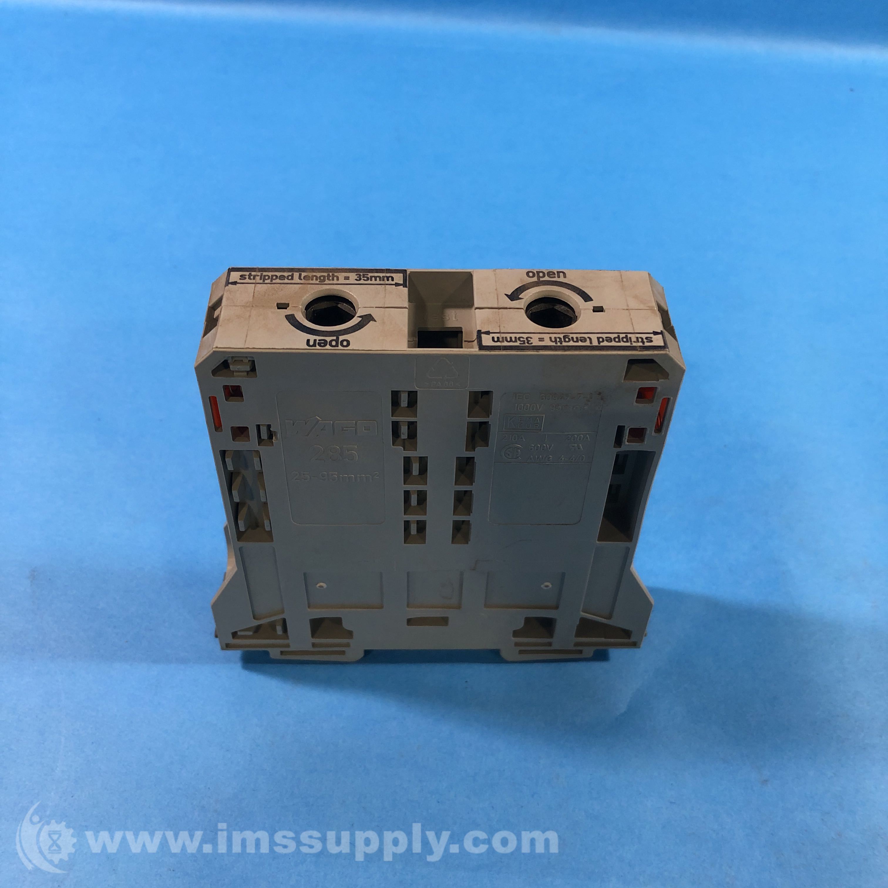 Wago 285 Terminal Block - IMS Supply