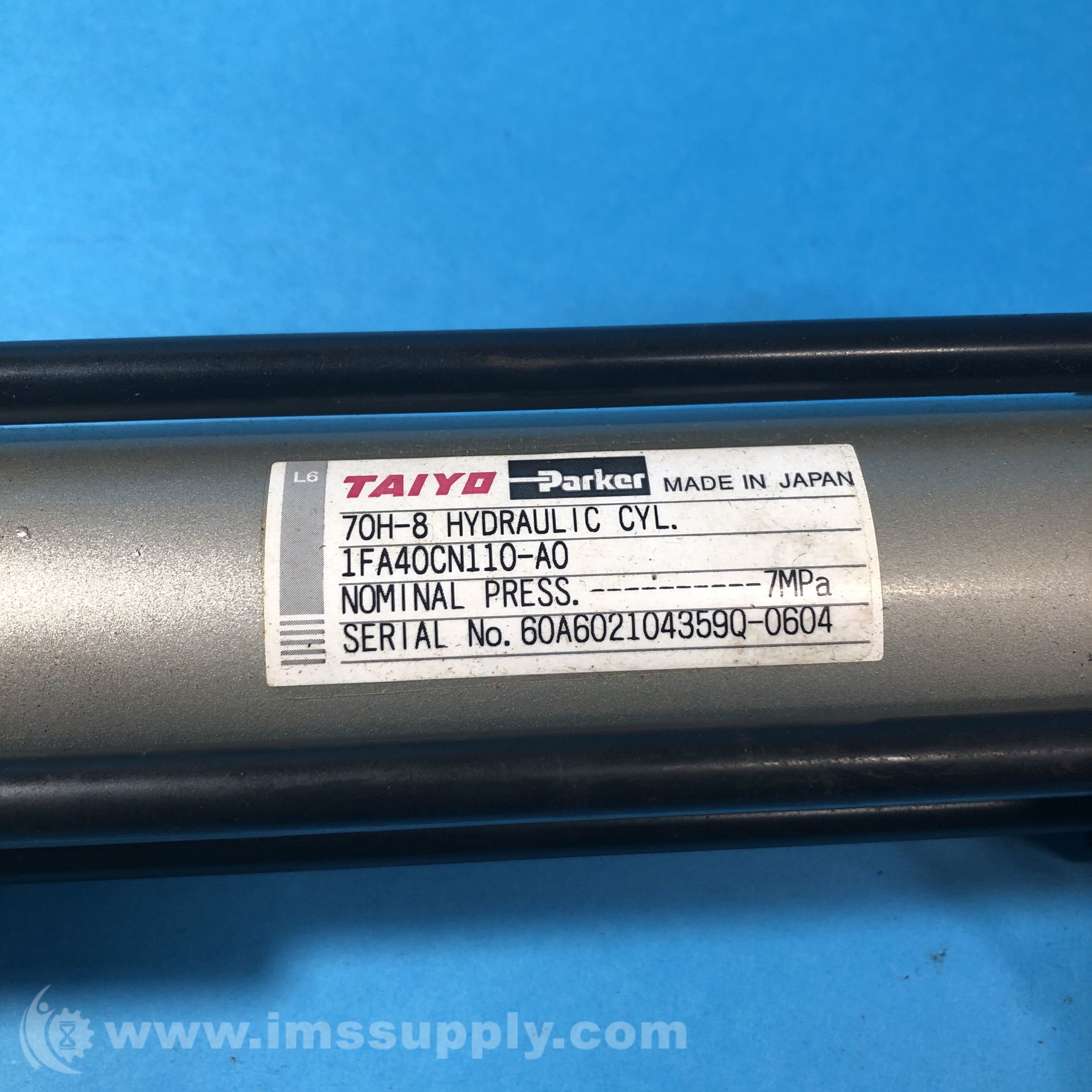 70H-8R1TA40AB300-ACAN2 TAIYO TAIYO ユアツシリンダ 70H-8R1TA40AB300-ACAN2 HBR1TA040 TAIYO HYDRAULIC CYLINDER 70H-6R RFY40C70B228-CDZ2 SR101 MORI SEIKI