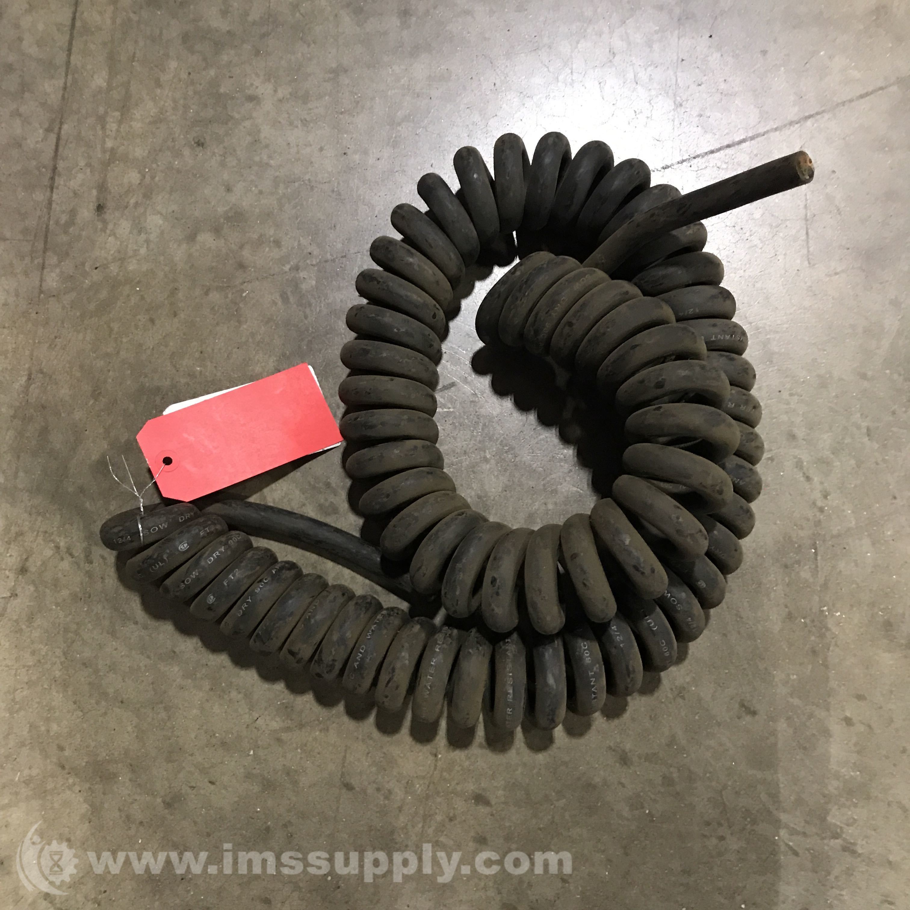 SOW Coiled Rolled Cord, BK, R, G, Y Conductor Cord Color