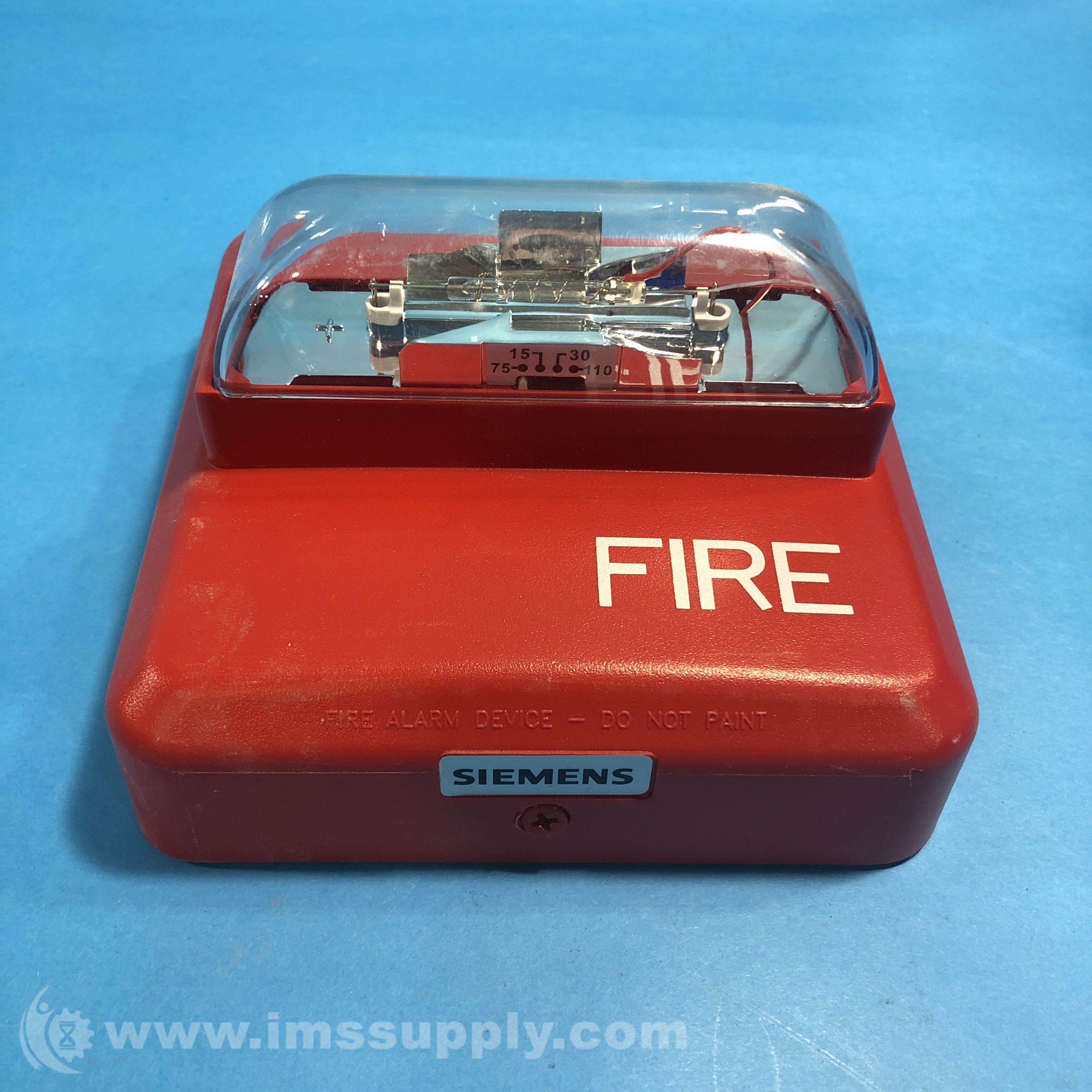 Siemens P84807 Red Fire Alarm, Strobe Light - IMS Supply