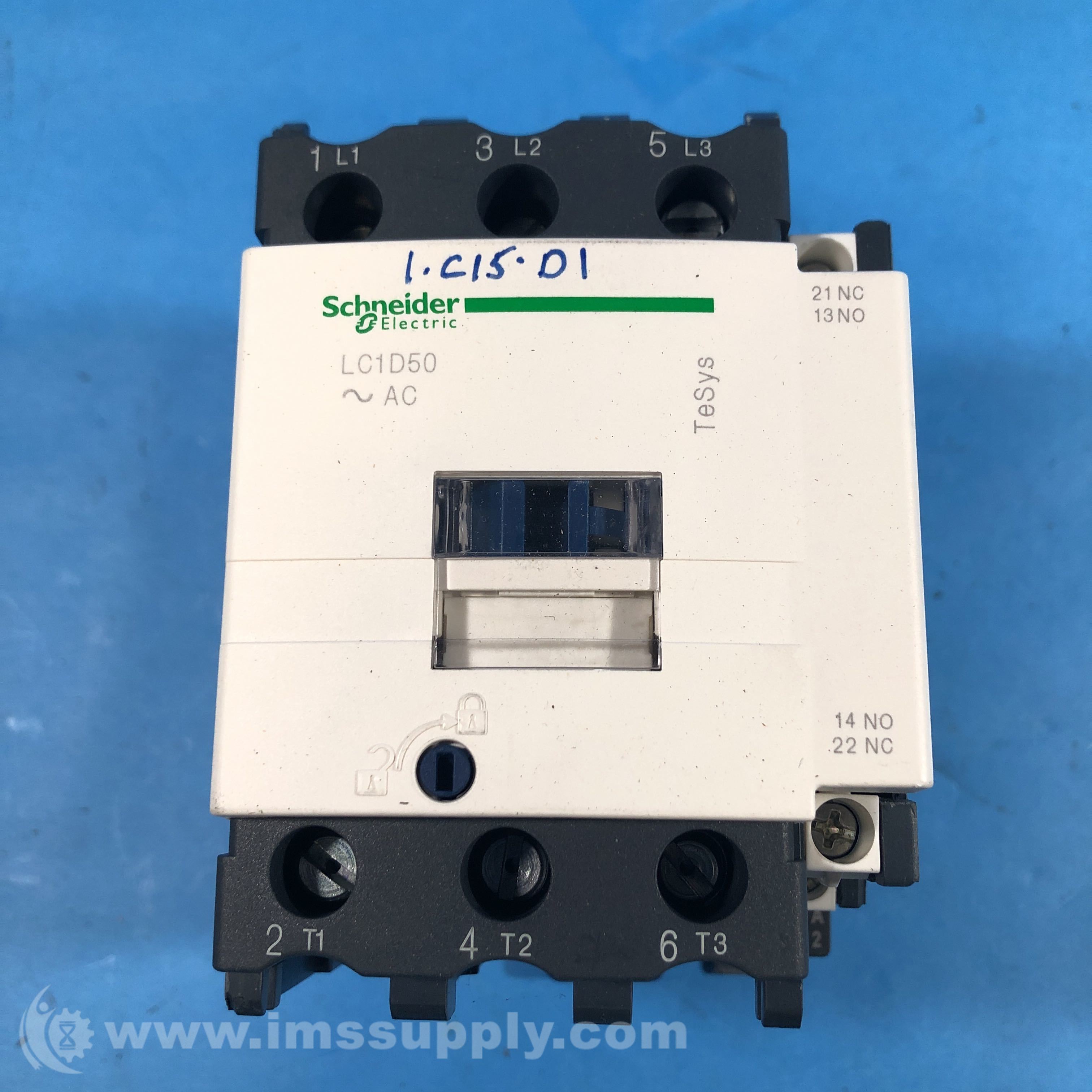 Schneider Electric LC1D50 50 Amp 3 Pole Contactor - IMS Supply