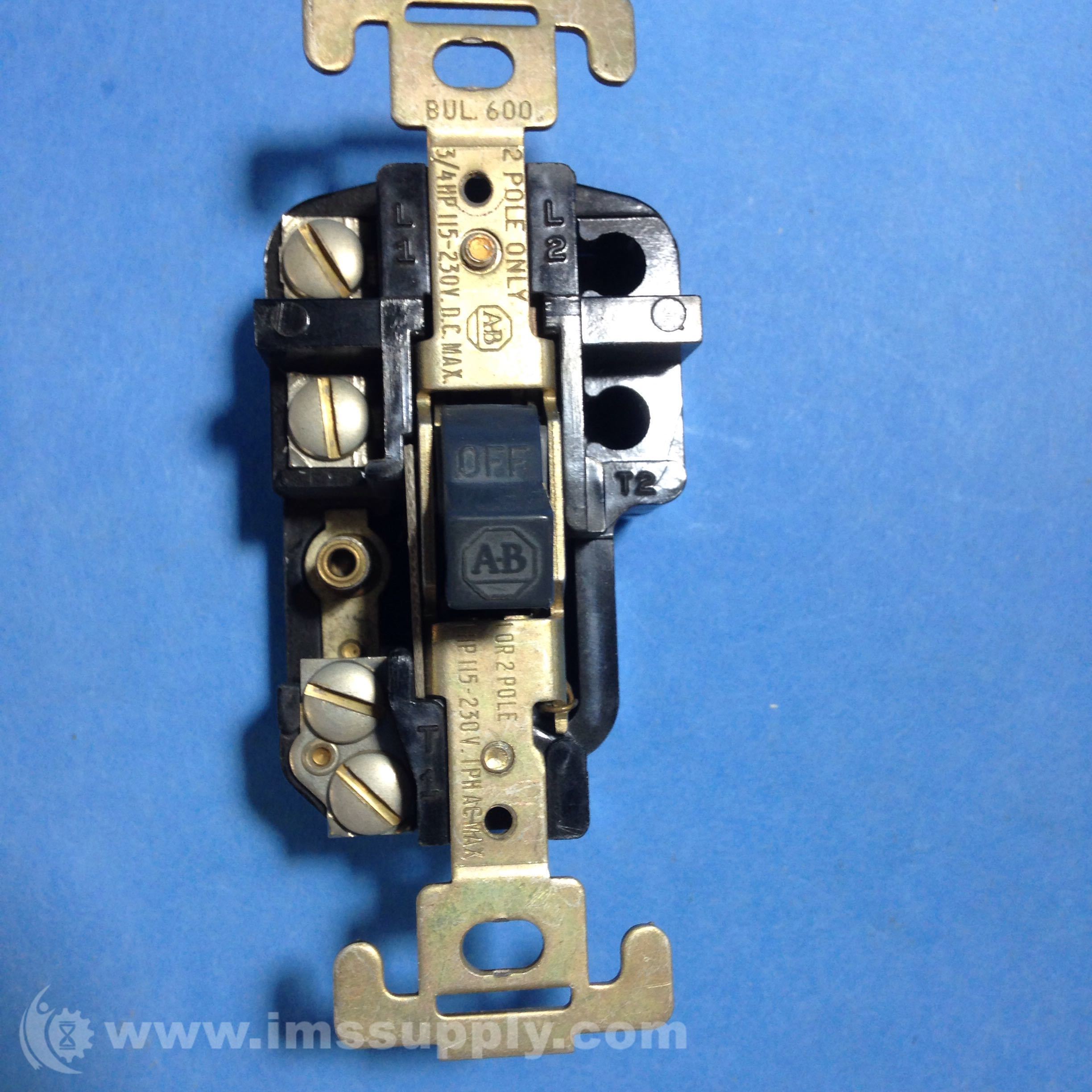 Allen Bradley 600-TOX4 Manual Starting Switch - IMS Supply