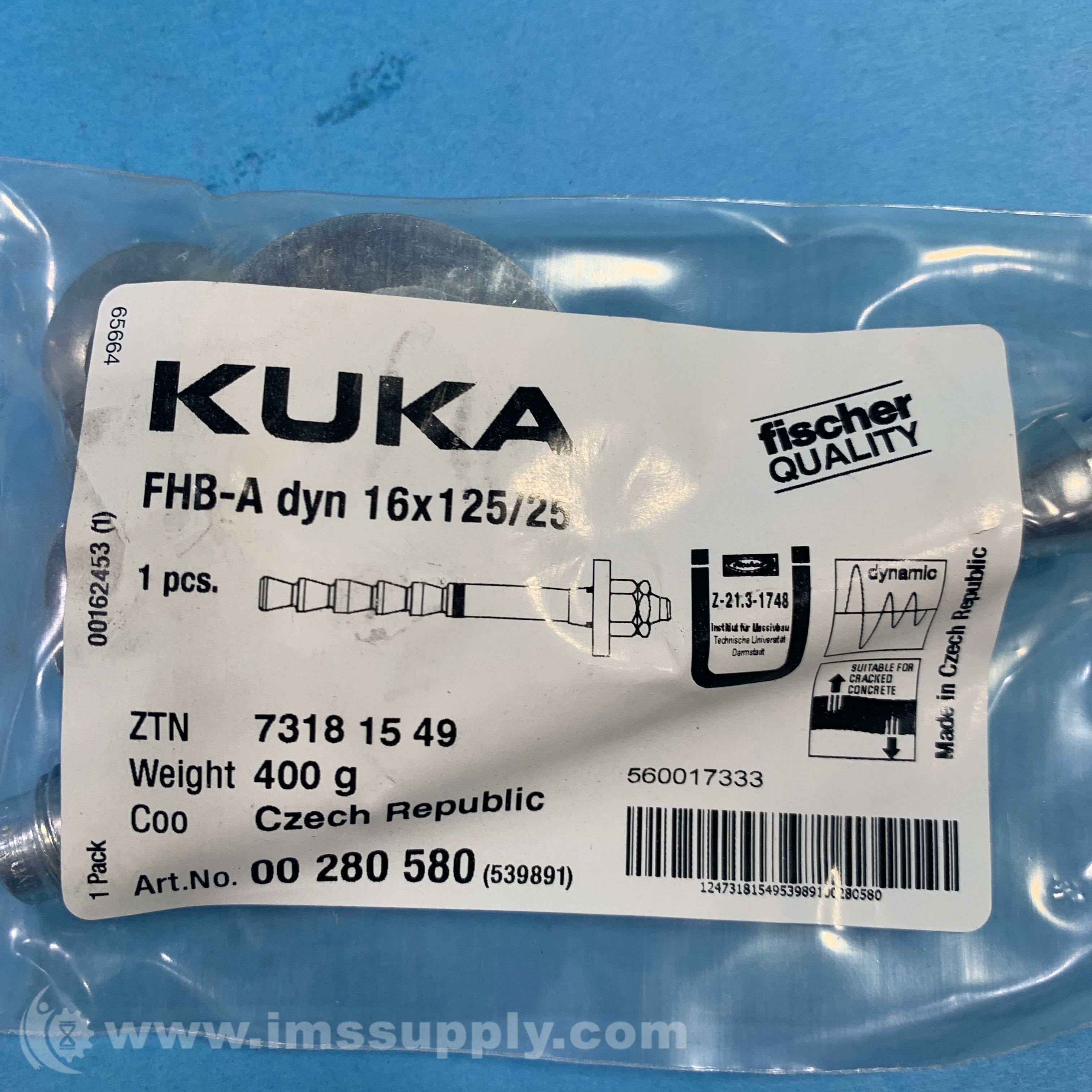 Fischer Highbond-Anker FHB II-A L M16x125/60, Rostfrei, 10 Stk.  506909 Fischer Befestigungssysteme