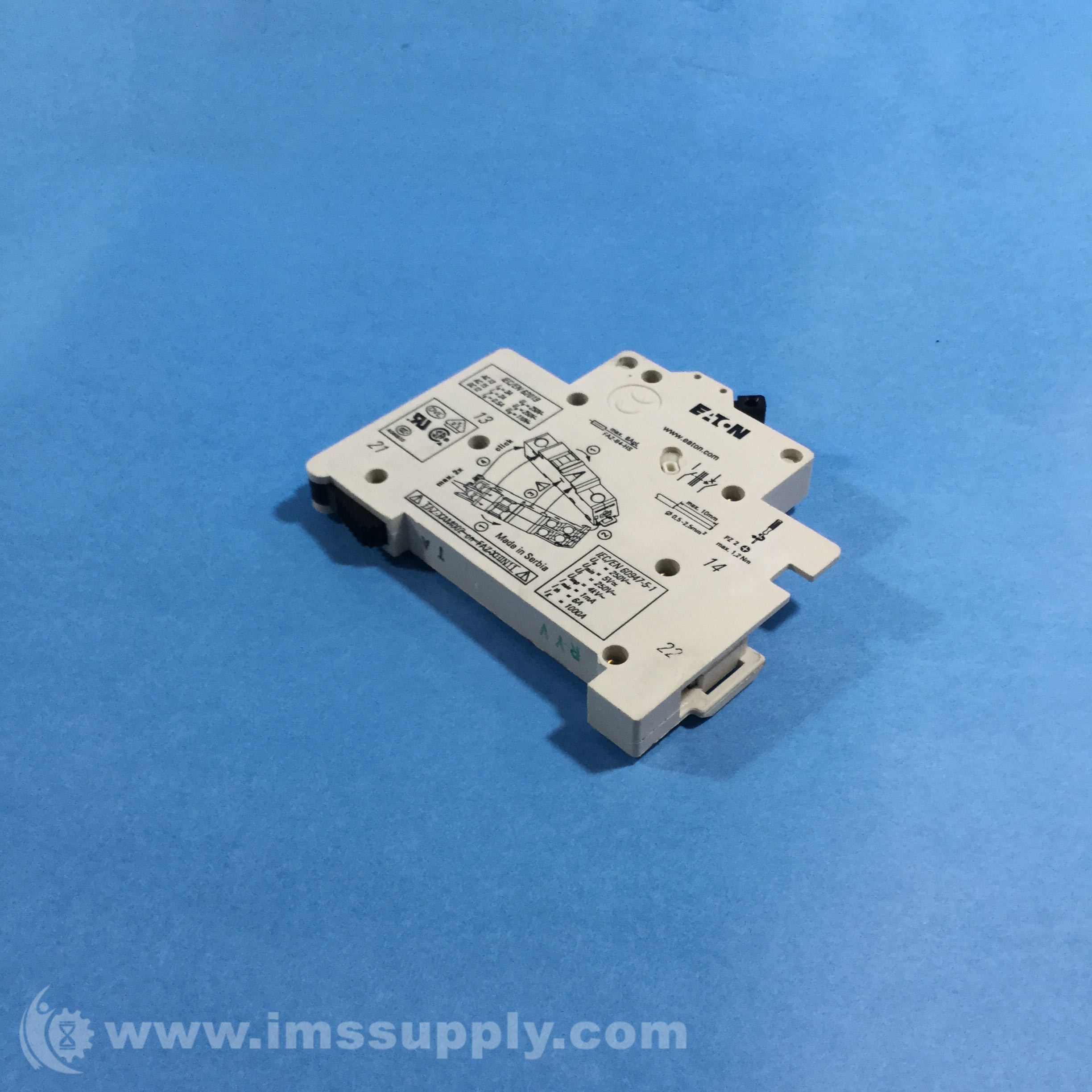 Eaton FAZXHIN11 Auxiliary Contact, FAZ Series, 230 V IMS Supply