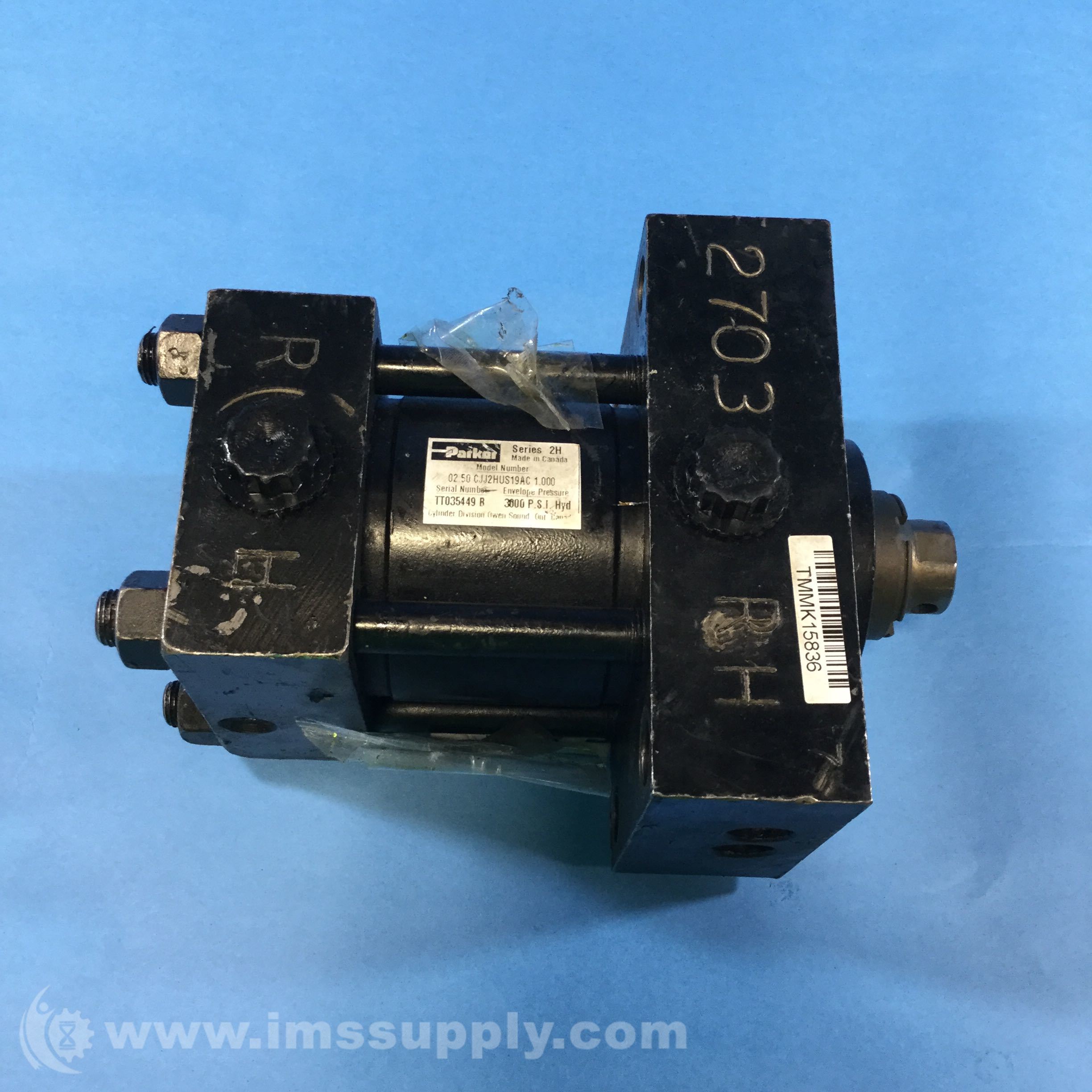 Parker 02.50 CJJ2HUS19AC 1.000 Series 2H Hydraulic Cylinder IMS Supply
