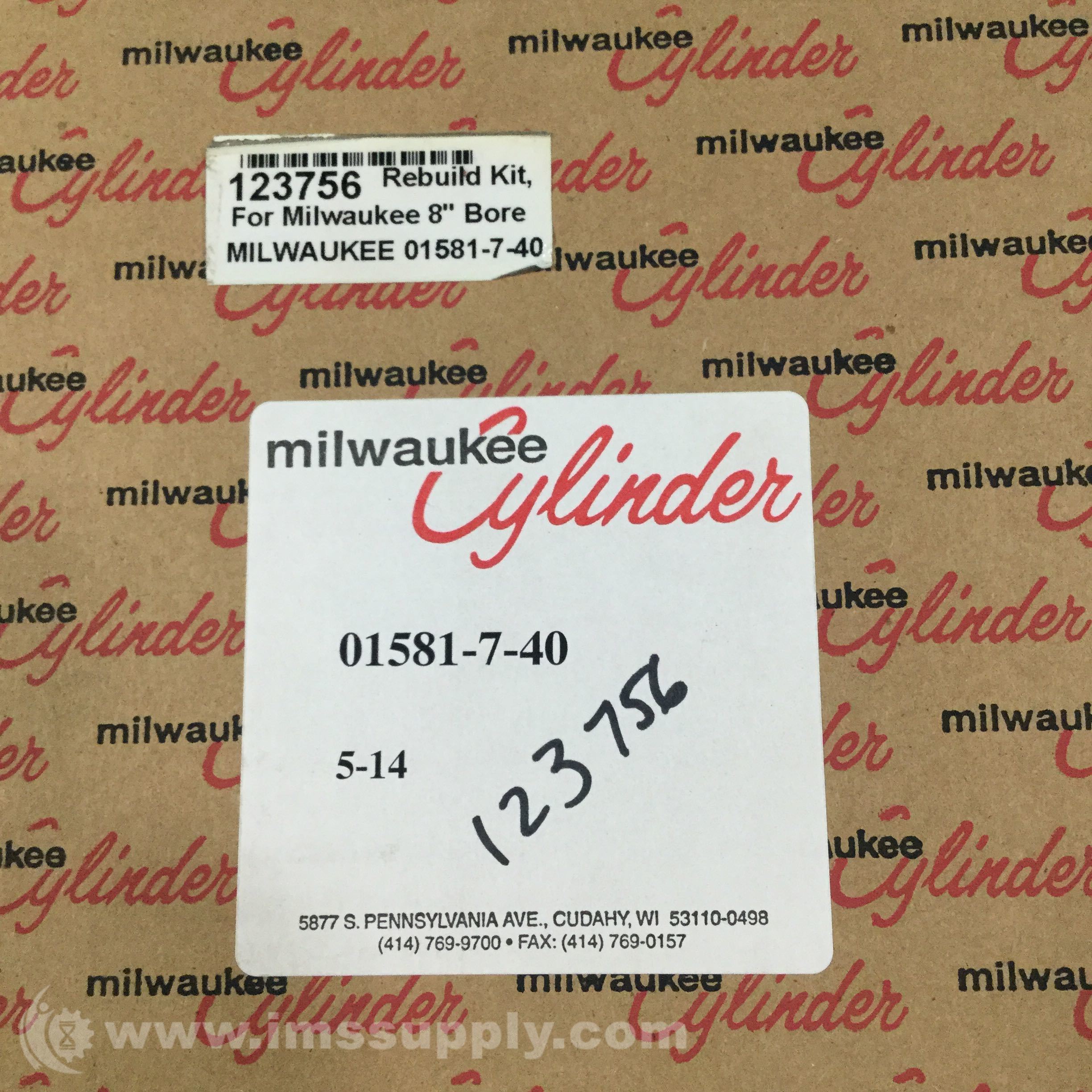 Milwaukee Cylinder 01581740 Rebuild Kit for Milwaukee 8 Bore IMS Supply