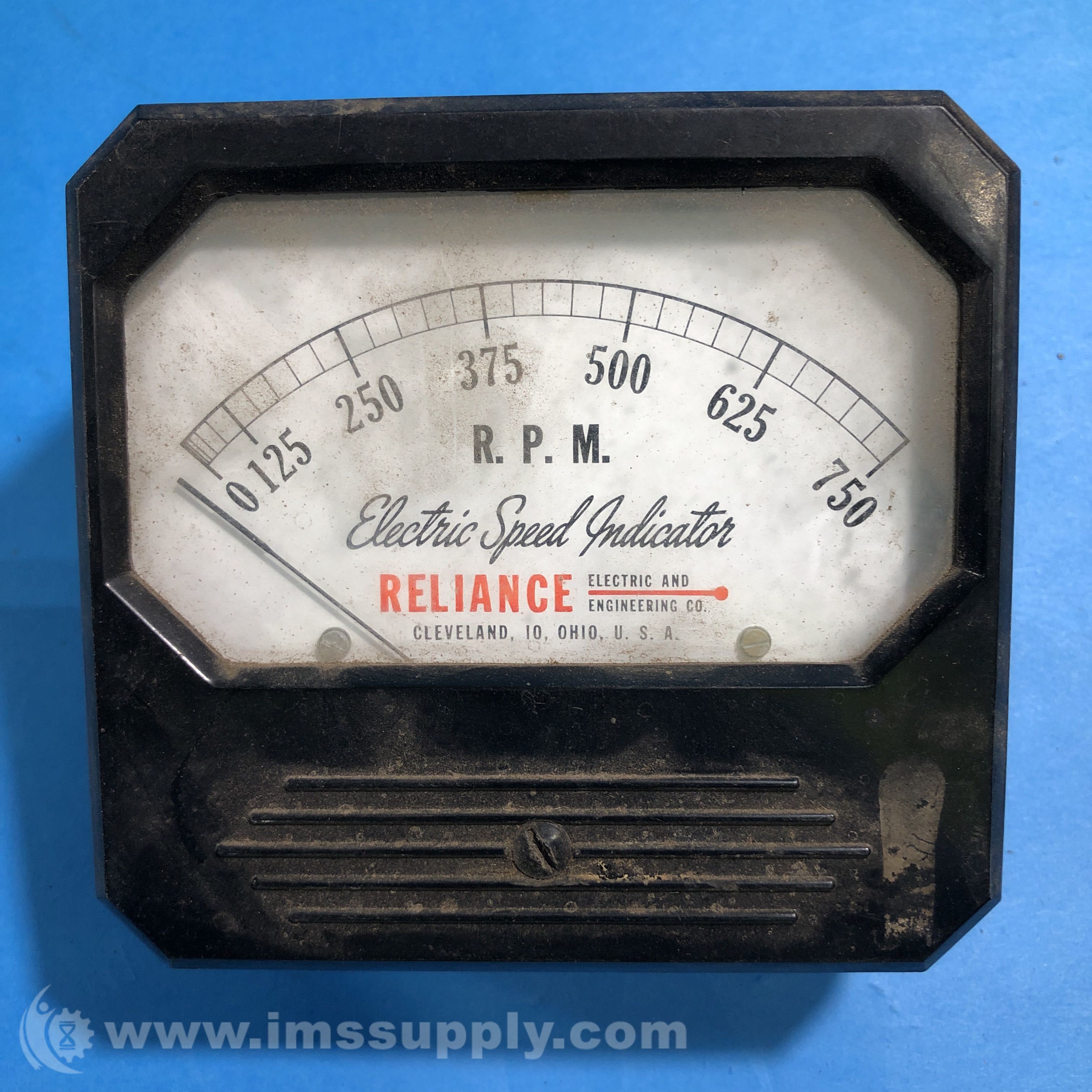 Reliance Electric C739F 0750 RPM Electric Speed Indicator Gauge IMS
