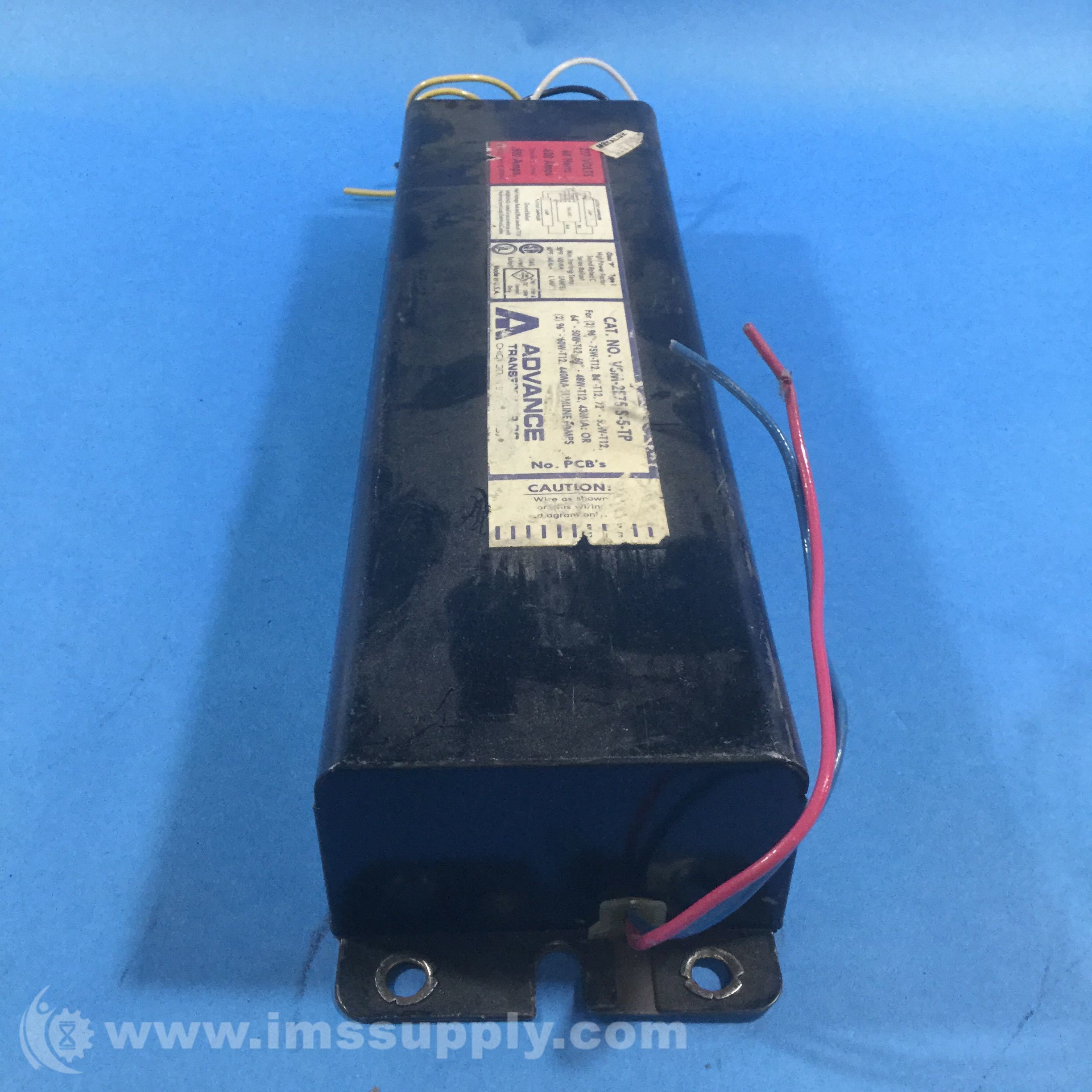 Advance Transformer Co. VSM2E75S5TP 277V 60HZ Mark III IMS Supply