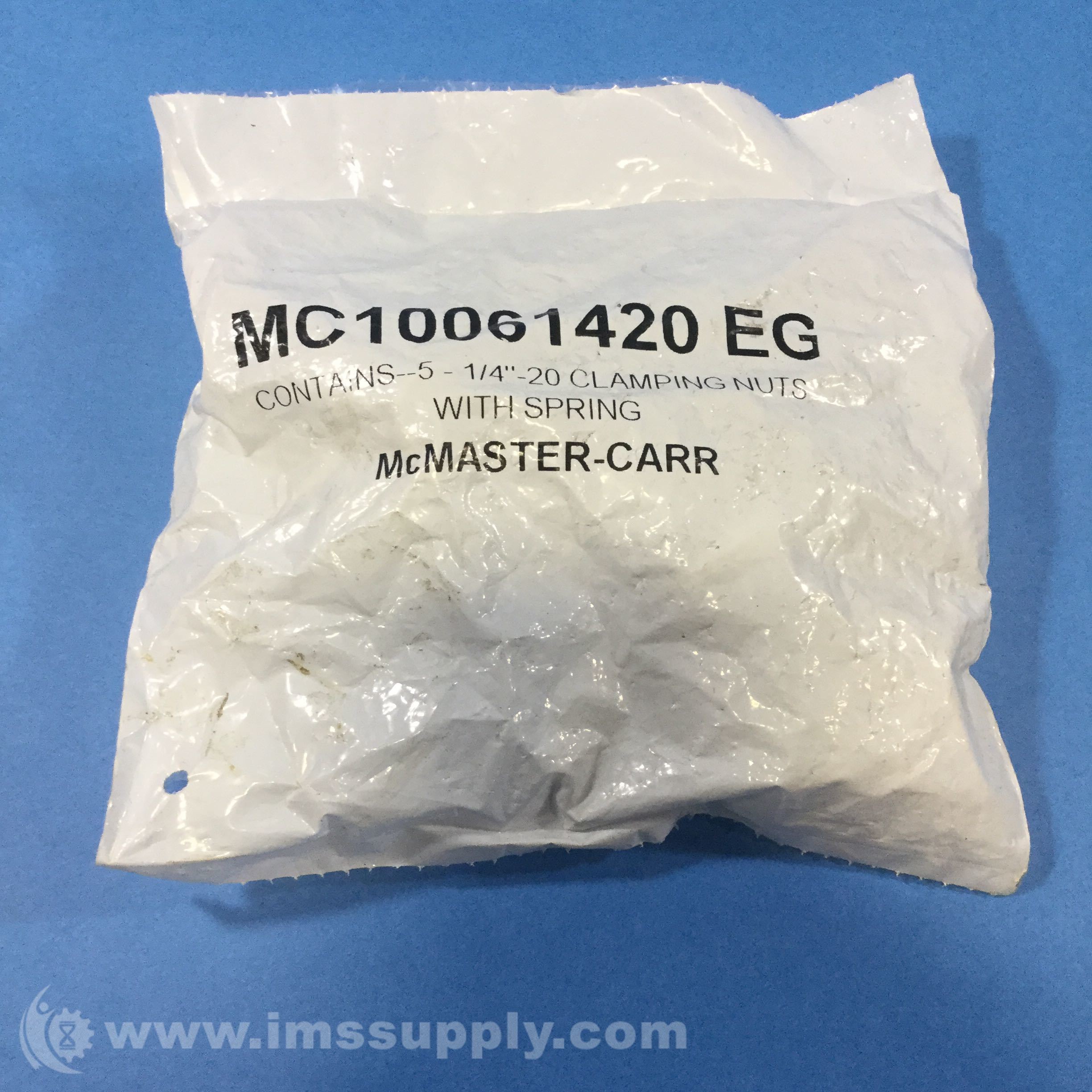 McMasterCarr MC10061420 EG 1/420 Clamping Nuts with Springs IMS Supply