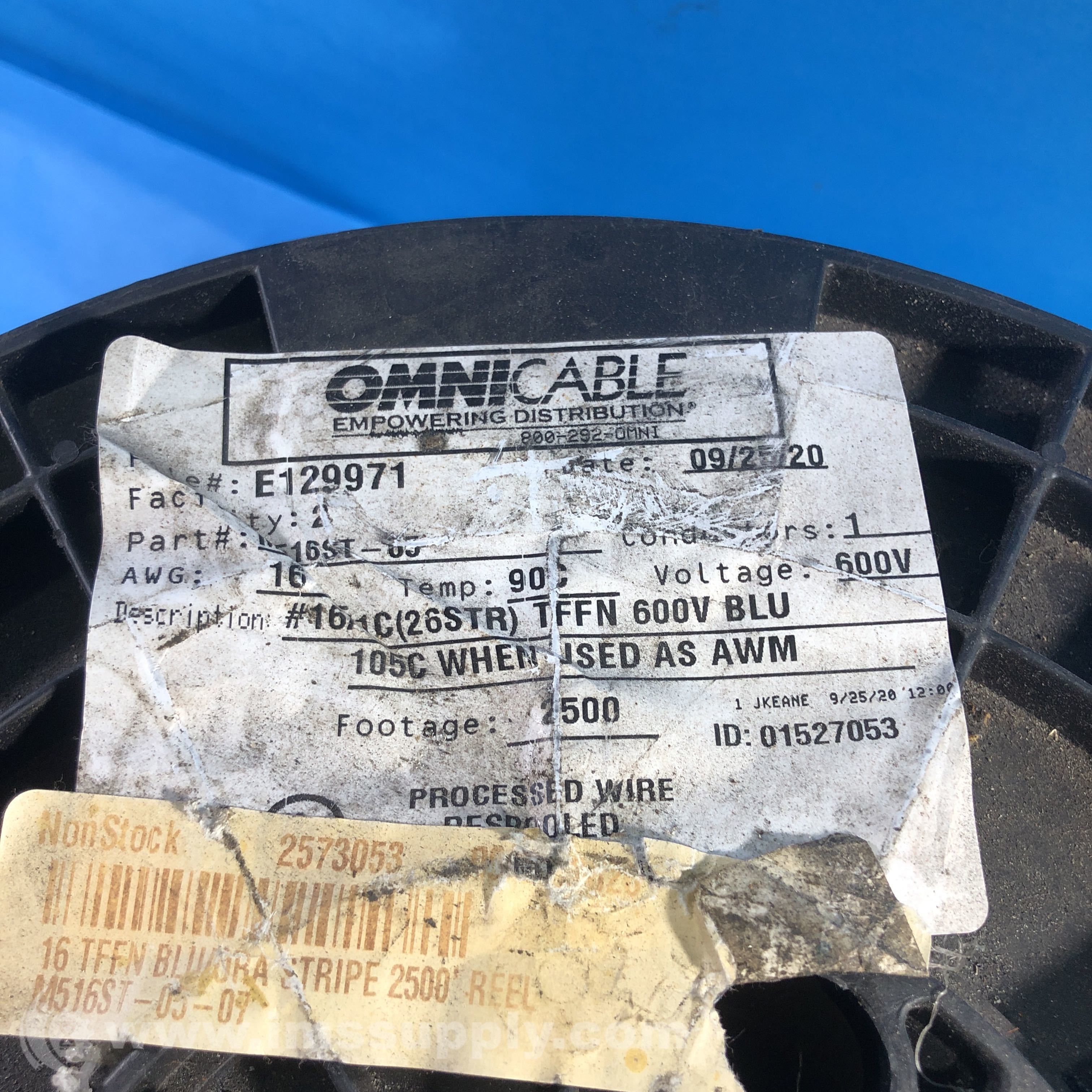Omni Cable M516ST05 Length 2500 FT Type TFFN/TFN Building Wire IMS