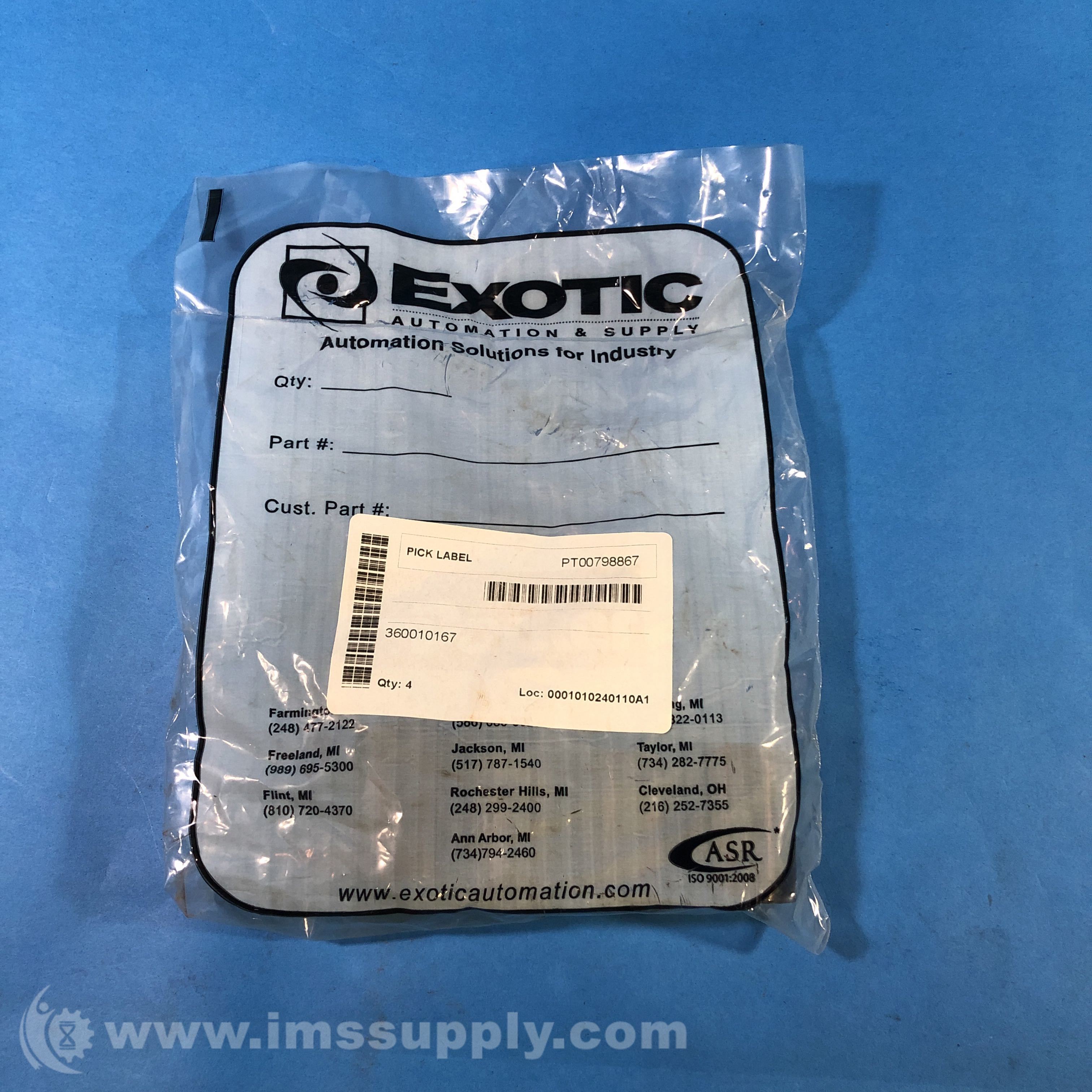 Exotic Automation and Supply Coupling Bag of 4 - IMS Supply