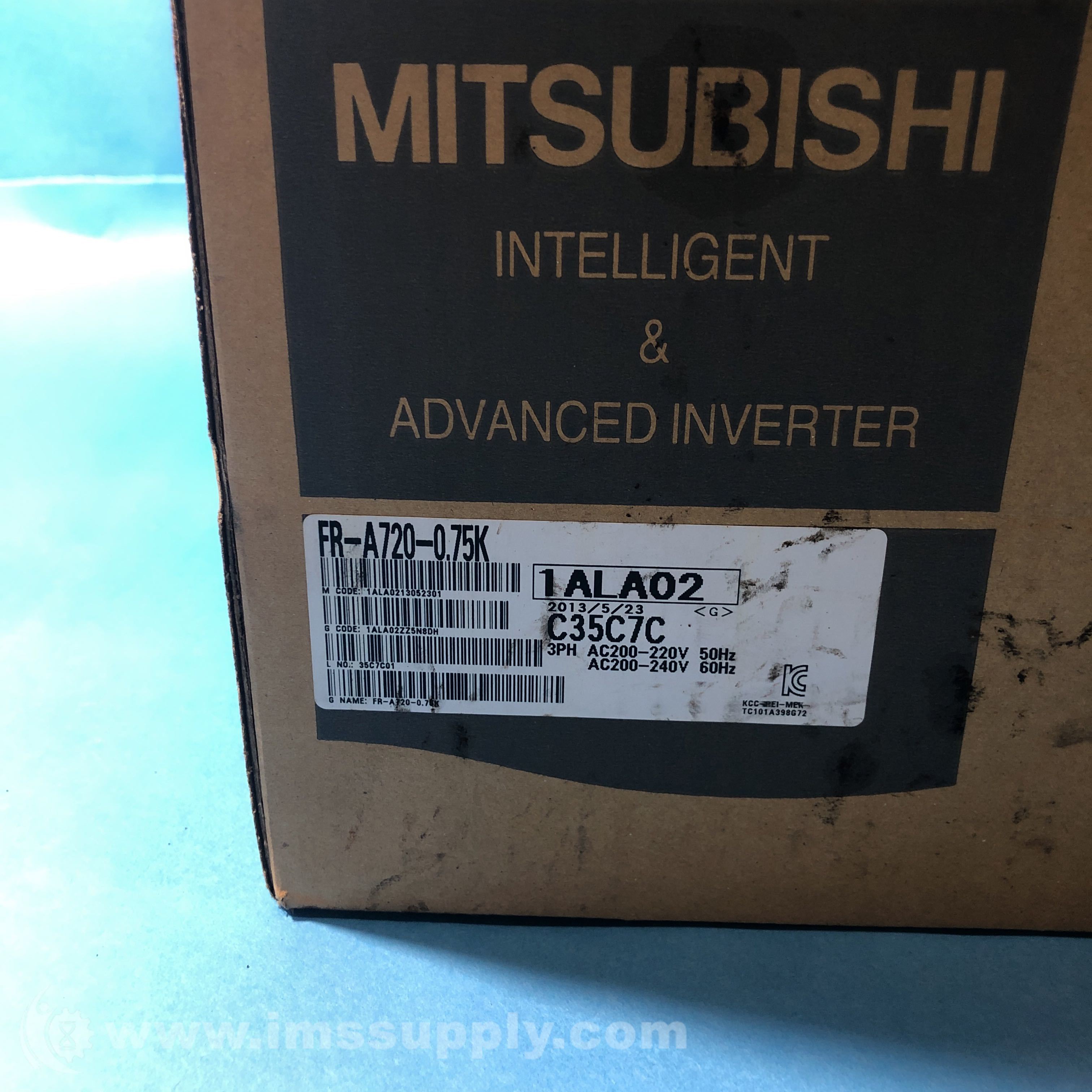 Mitsubishi FR-A720-0.75K Variable Speed Frequency Drive, 0.75 kW