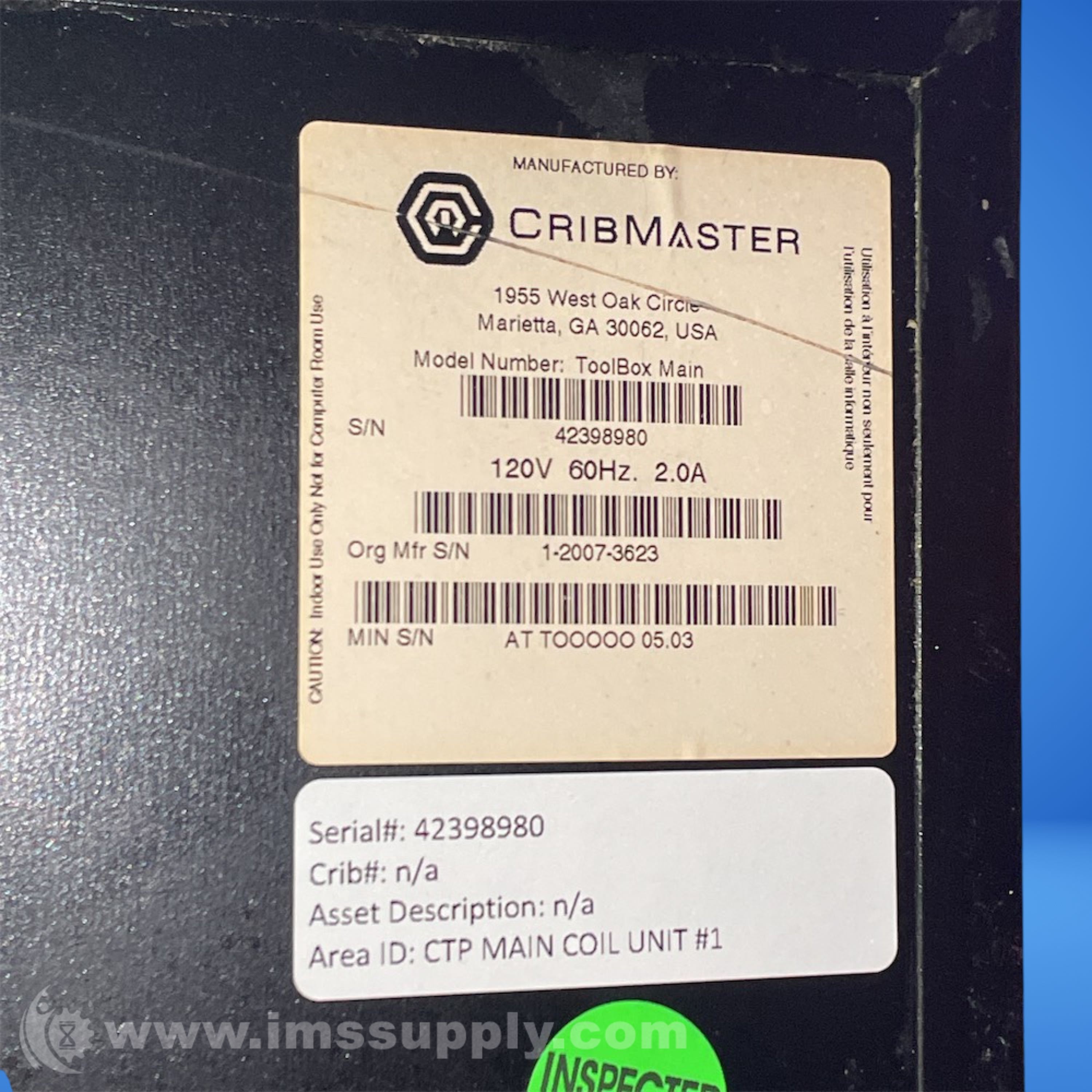 CribMaster 42398980 Tool Storage - IMS Supply