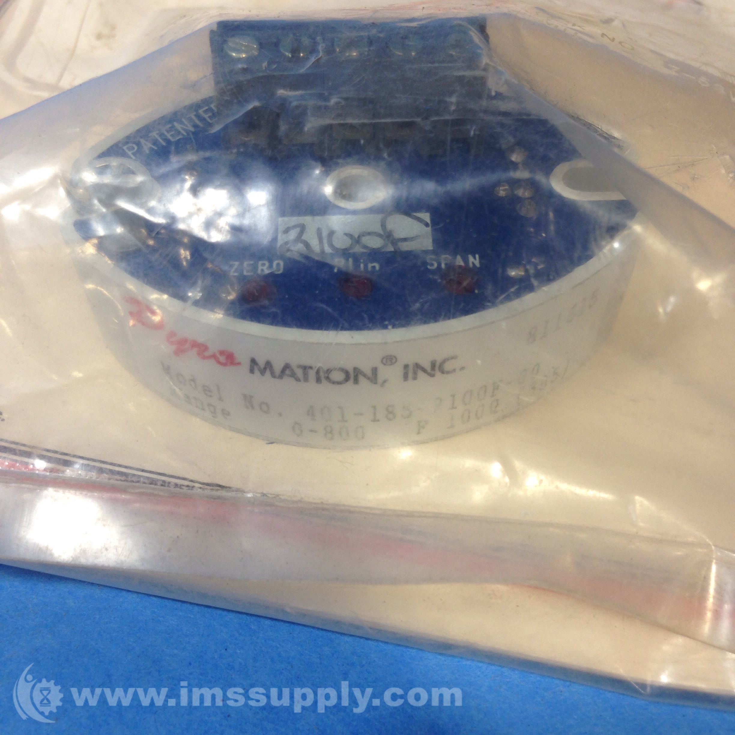 Pyromation Inc 4011852100F00 Temperature Transmitter IMS Supply