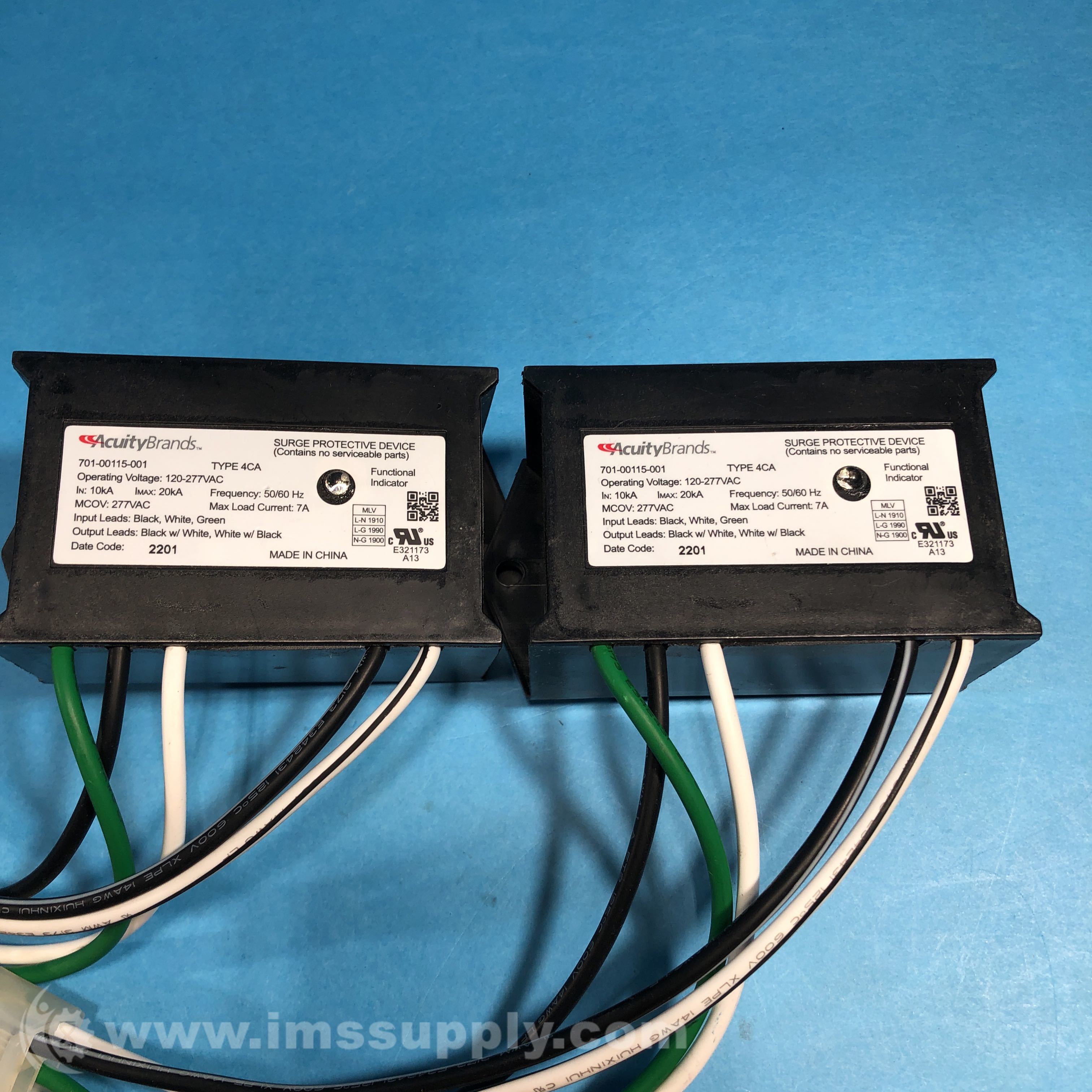 Acuity Brands Lighting Inc 70100115001 Surge Protector IMS Supply