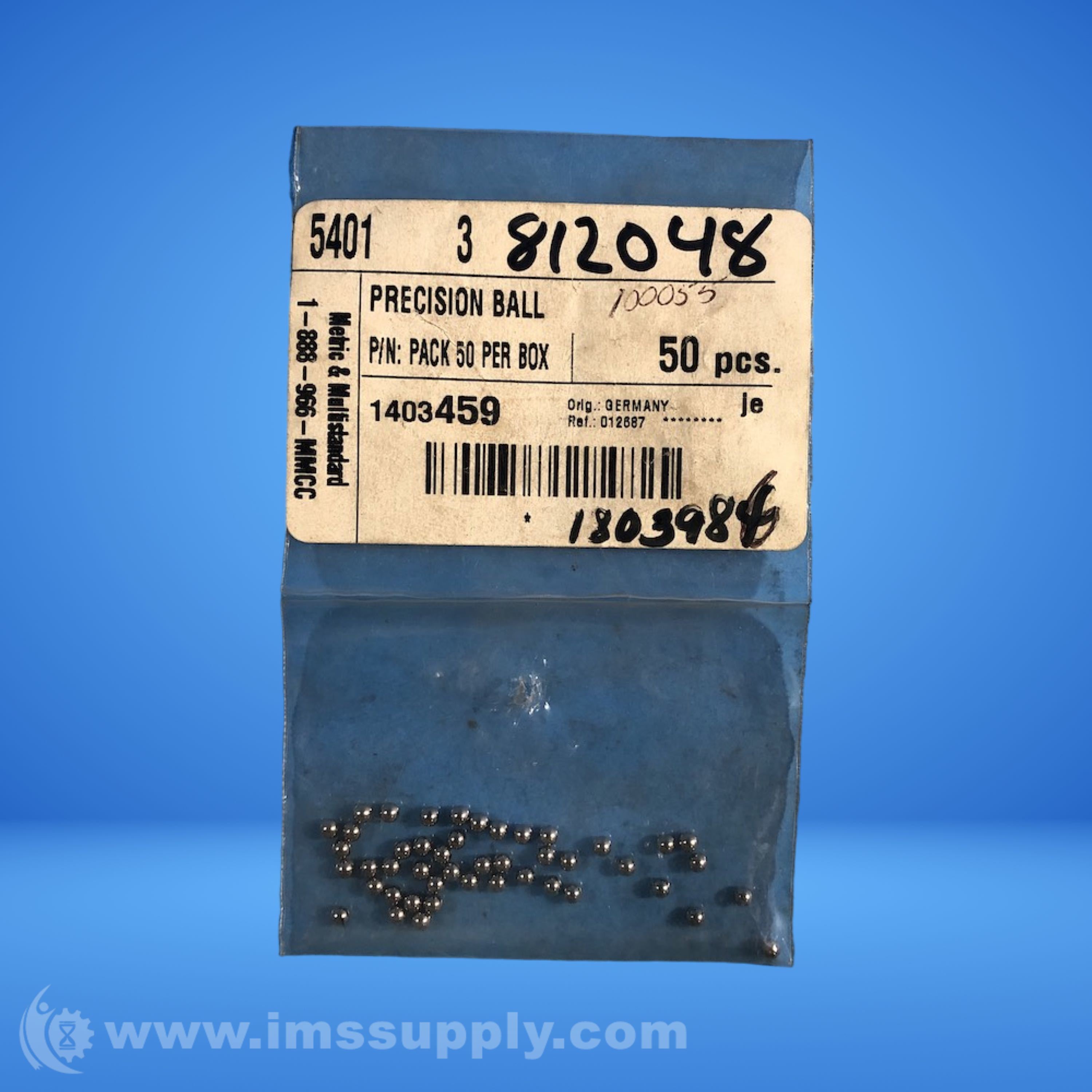 Metric & Multistandard Components 5401 Precision Ball Pack of 50 IMS