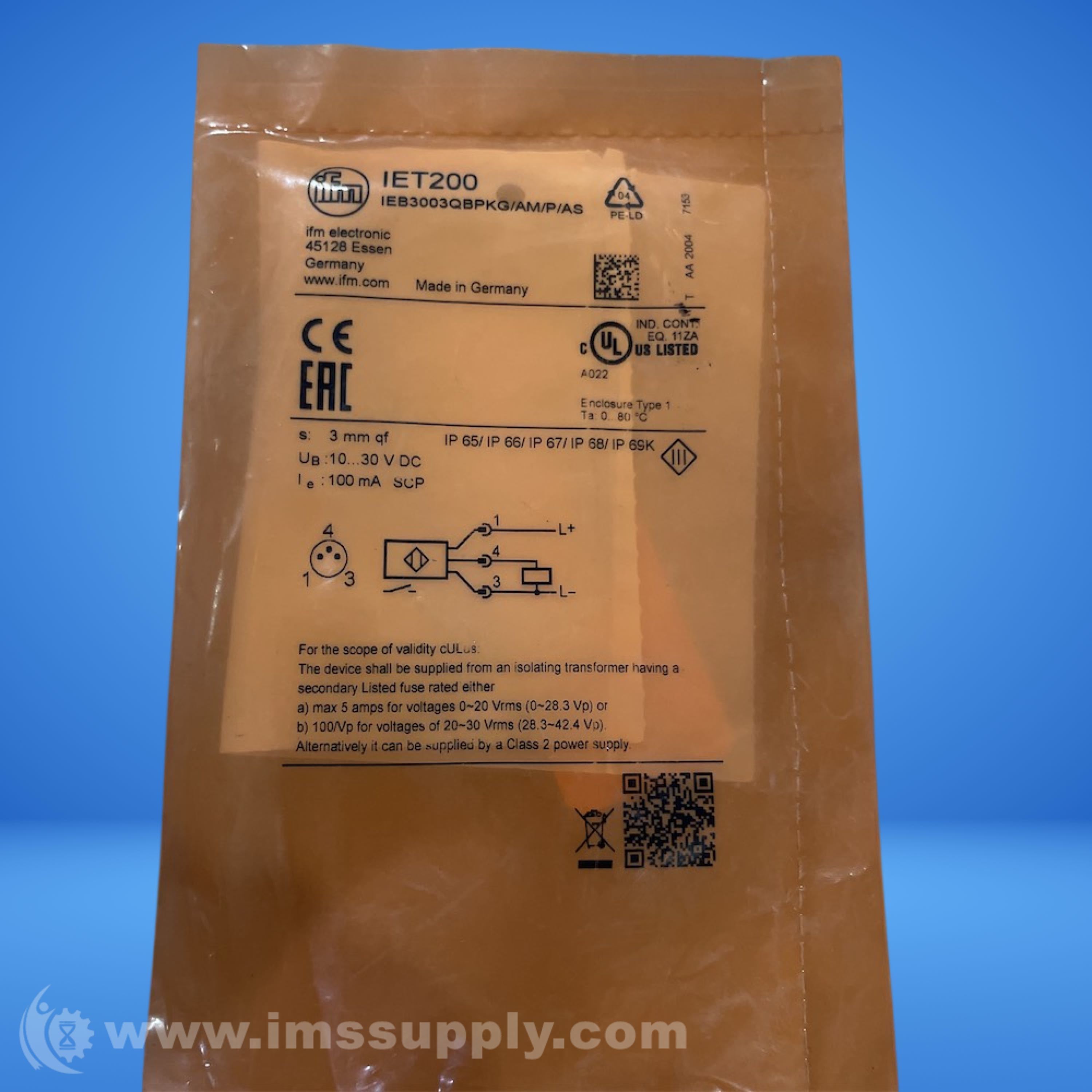 Ifm IET200 Inductive Sensor - IMS Supply