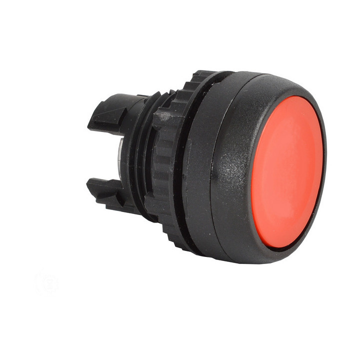 Baco Controls L22AA01-1E10 22mm Red Flush Mom PB Black Bezel - IMS Supply