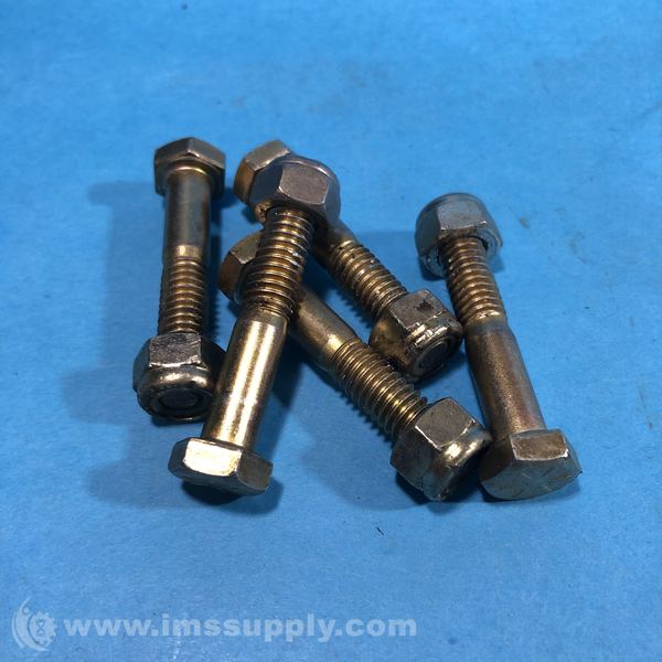 Set of 5 Hex Head Flange Machine Shoulder Screws, 3'' LG IMS Supply