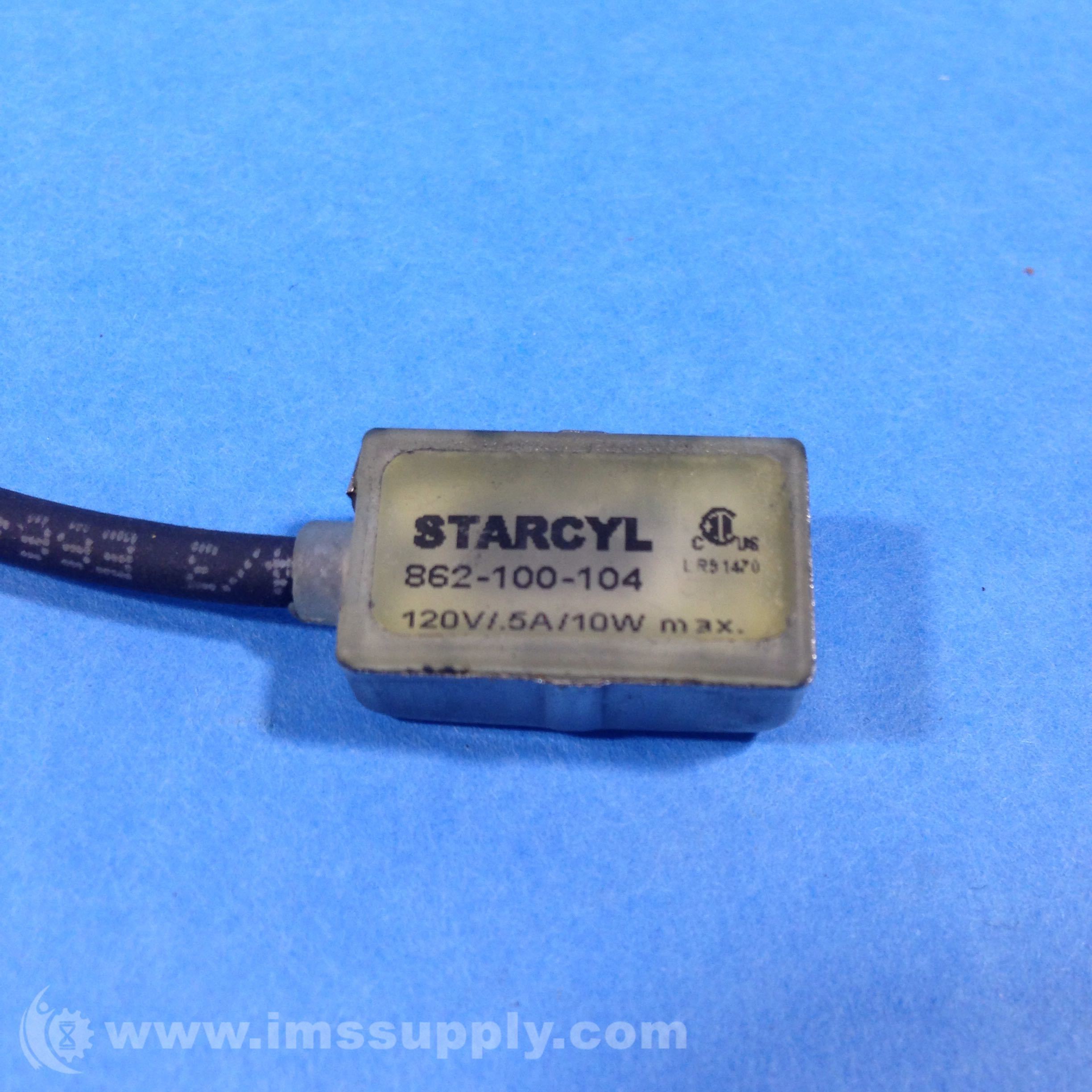 Starcyl 862100104 Reed Switch, 5 AMP, 5120VDC/VAC, 50/60 HZ IMS Supply
