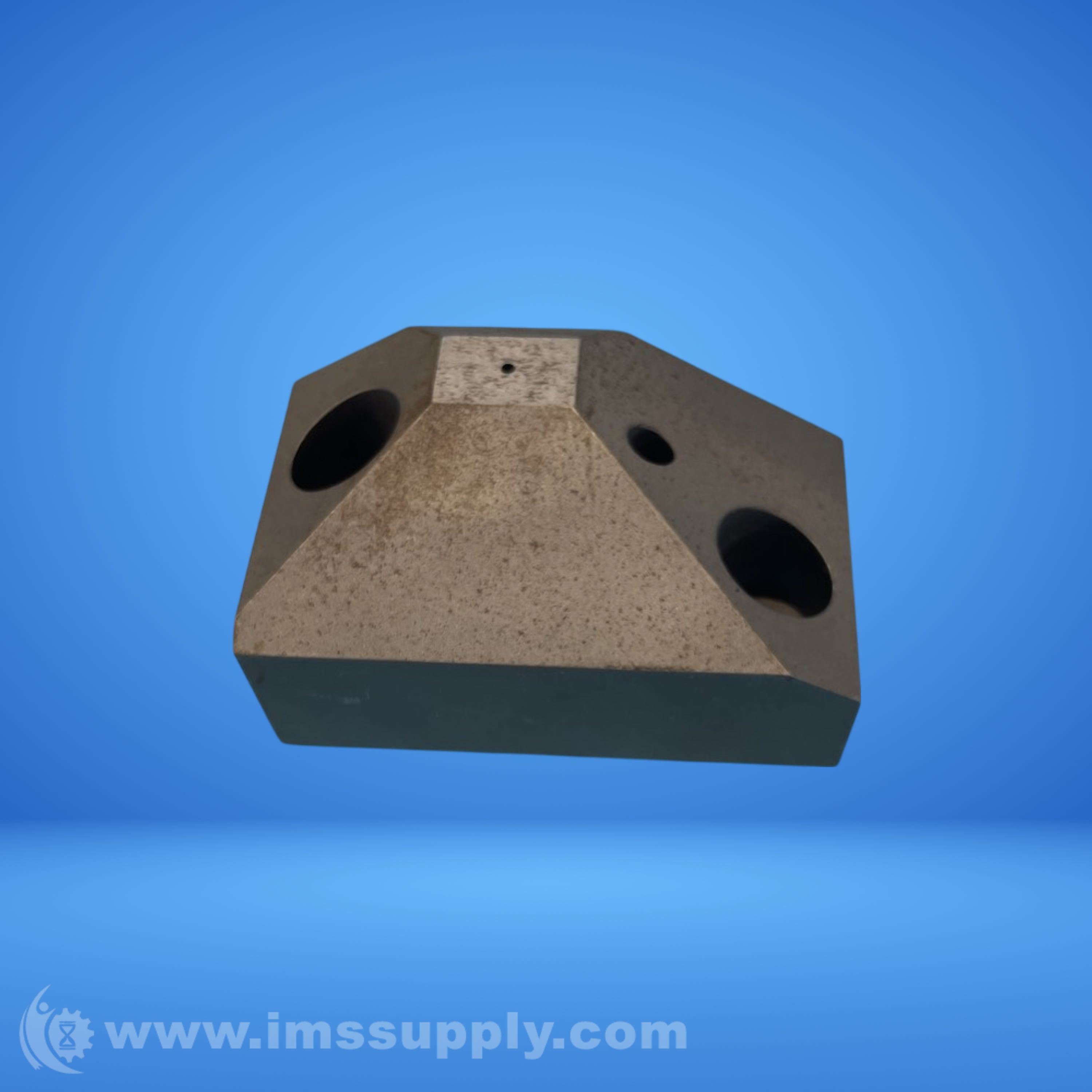 3 inch x 2 inch x 2 inch 5 Hole Steel Angled Block - IMS Supply