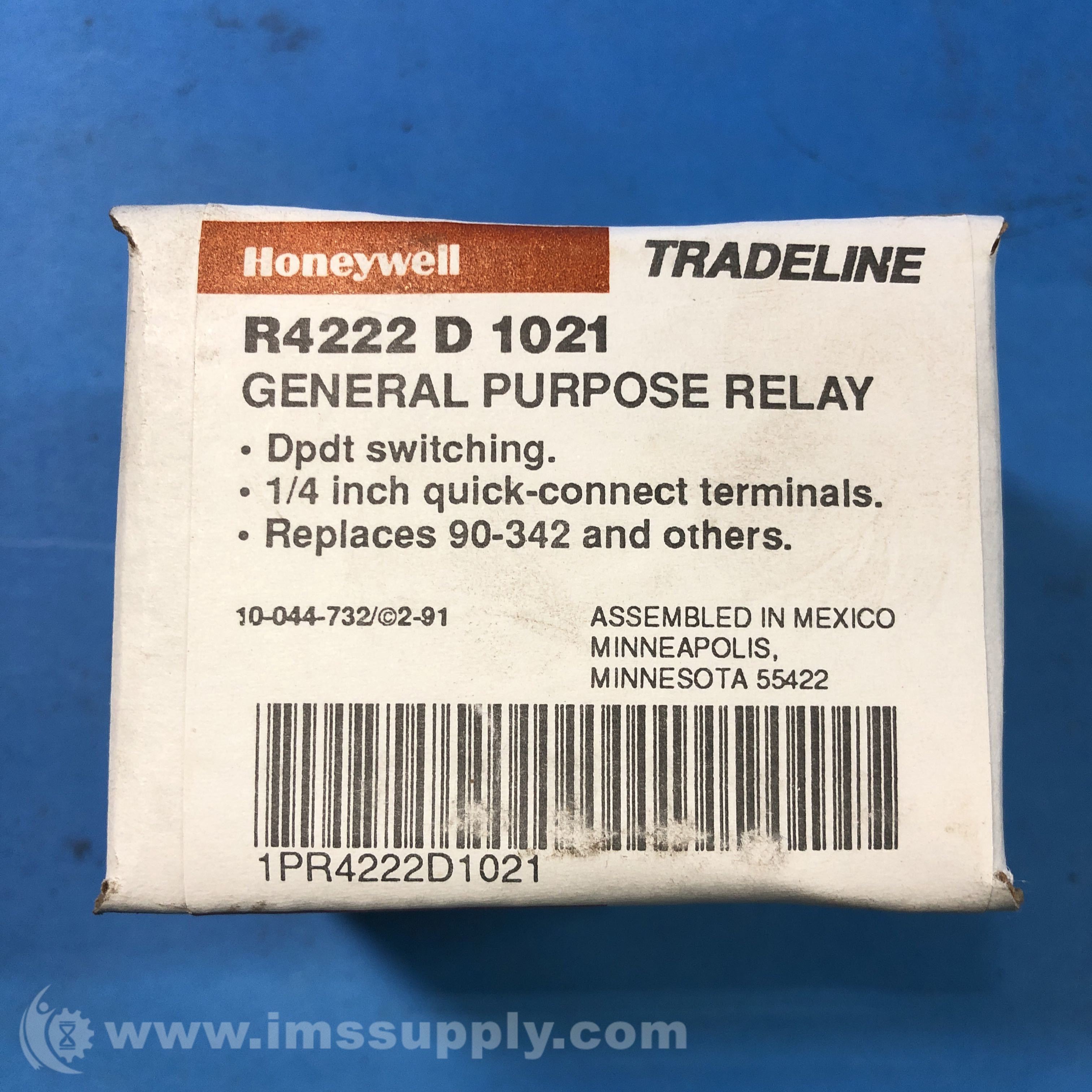 Honeywell R4222 d 1021 Switching Relay Coil 208/240V - IMS Supply