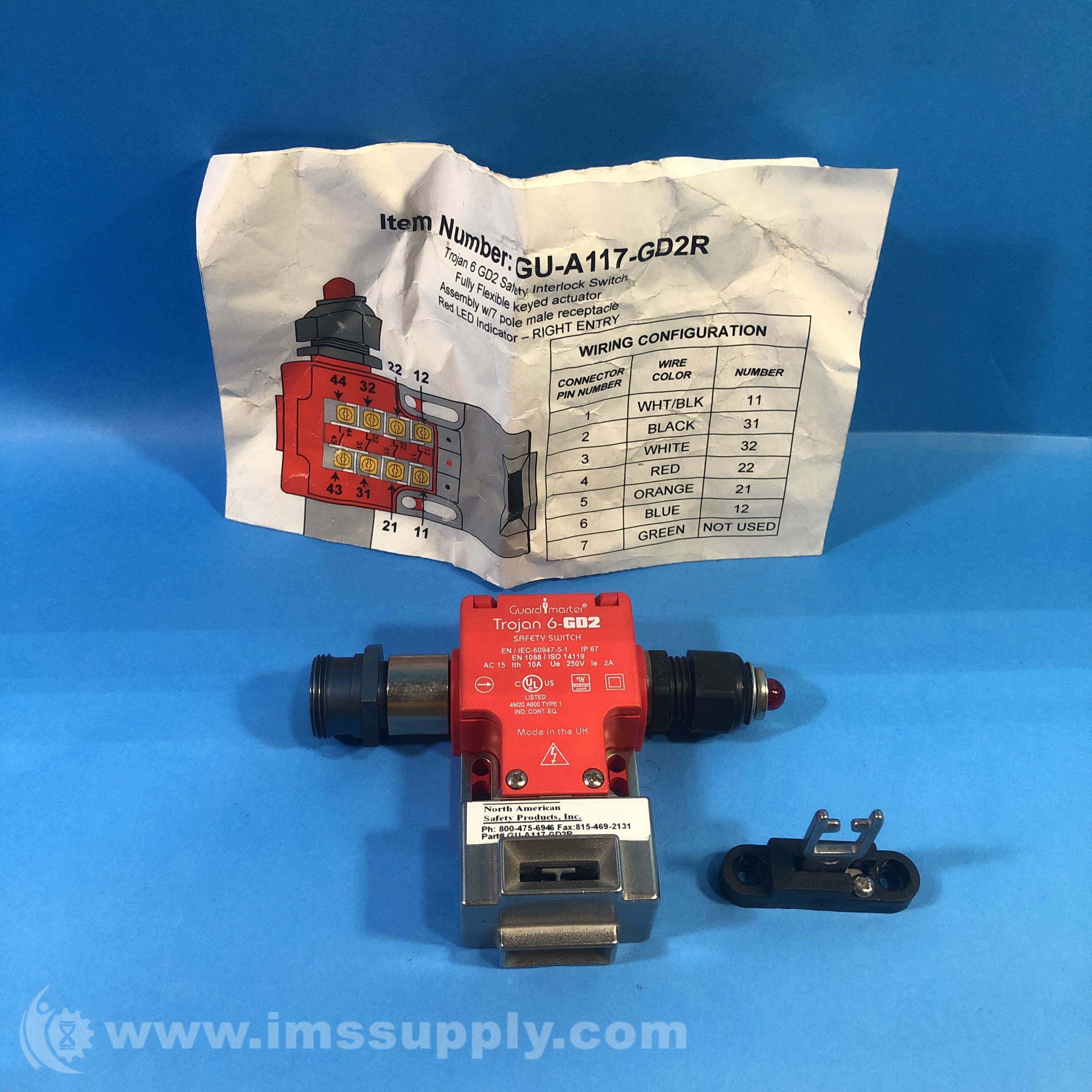 Allen Bradley 440KT11420 Series A Safety Switch, Trojan 6GD2 IMS Supply