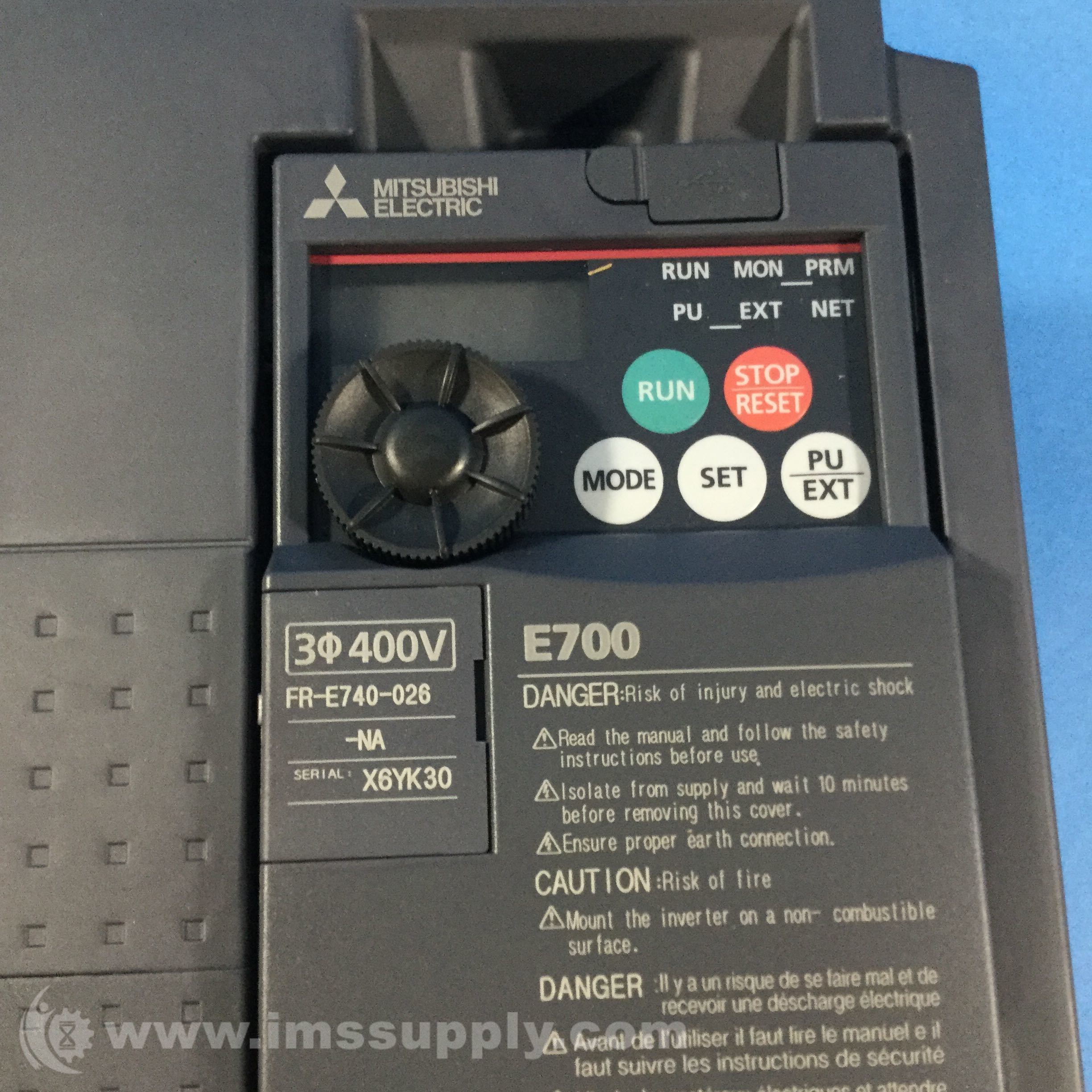 Mitsubishi FR-E740-026-NA E700 Inverter 