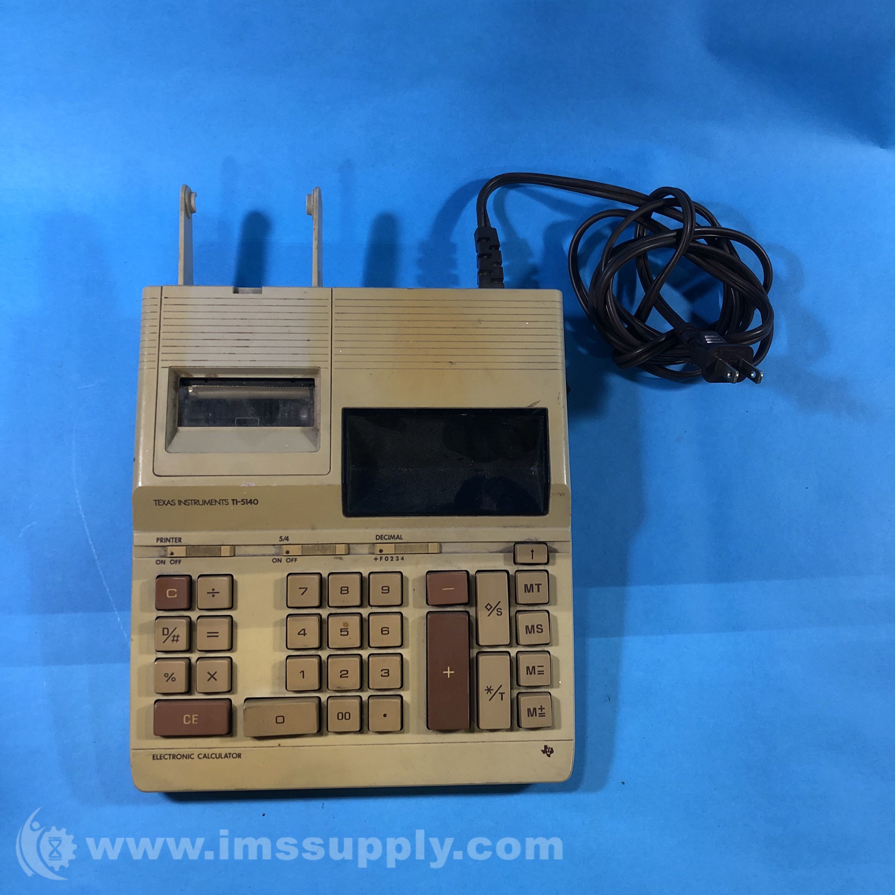 Texas Instruments TI-5140 Vintage Adding Machine Calculator - IMS Supply